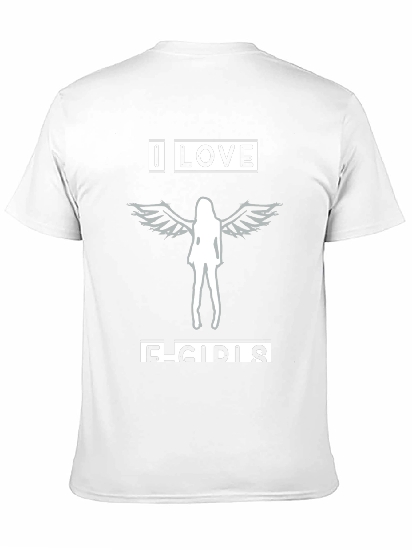 I Love E-Girls Graphic Tee - Black Cotton T-Shirt