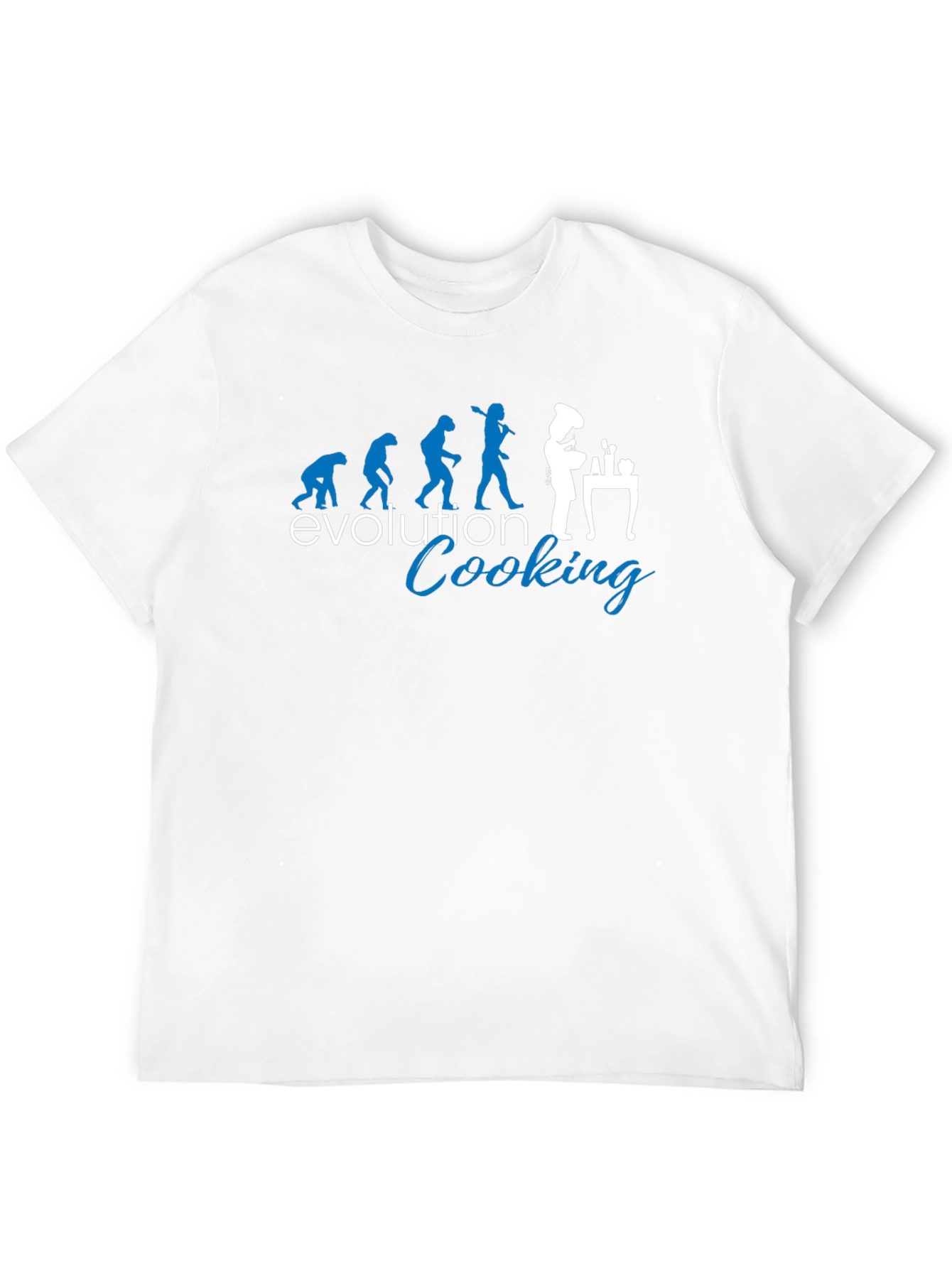 Evolution of Cooking Black T-Shirt