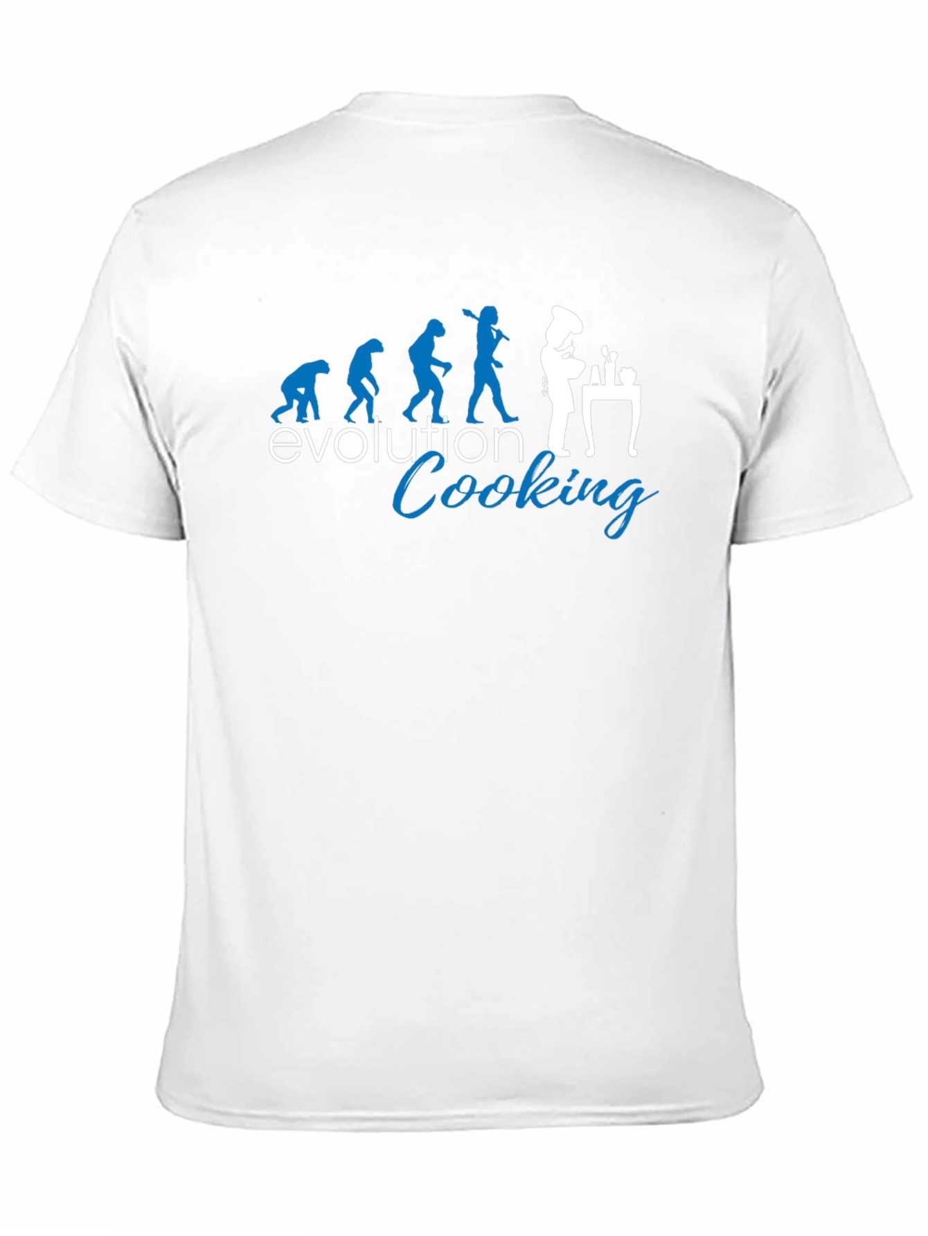 Evolution of Cooking Black T-Shirt