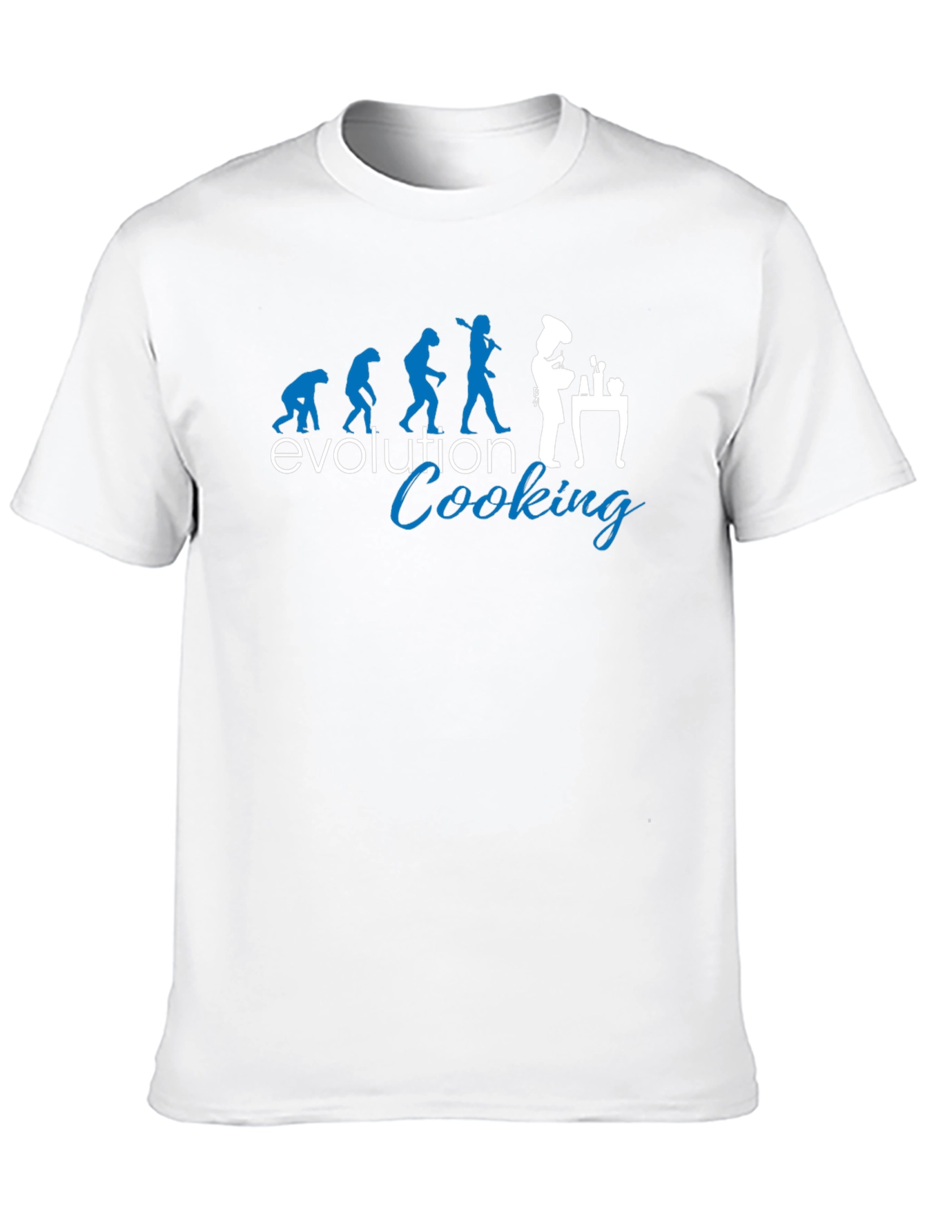 Evolution of Cooking Black T-Shirt
