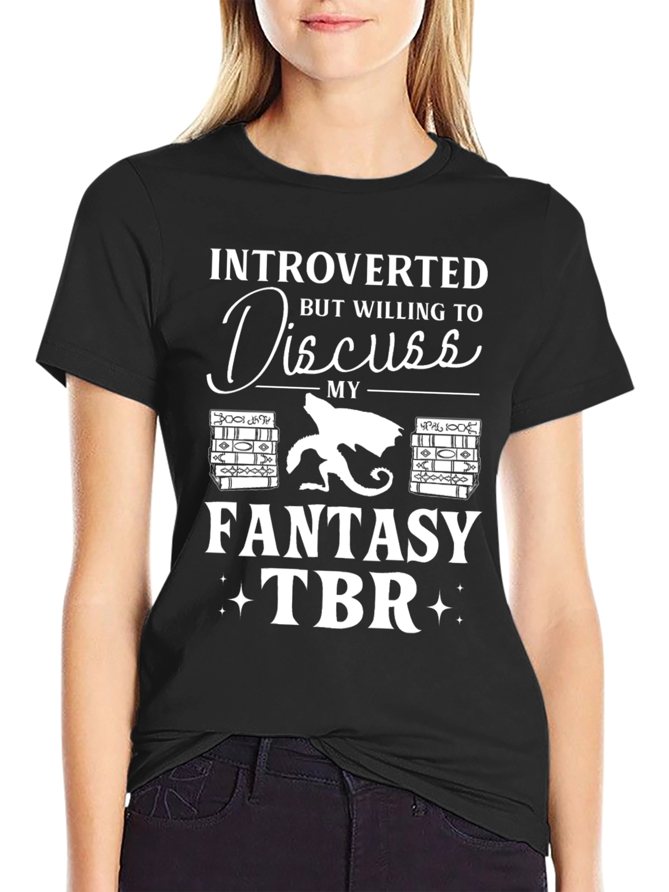 Introverted Fantasy TBR T-Shirt
