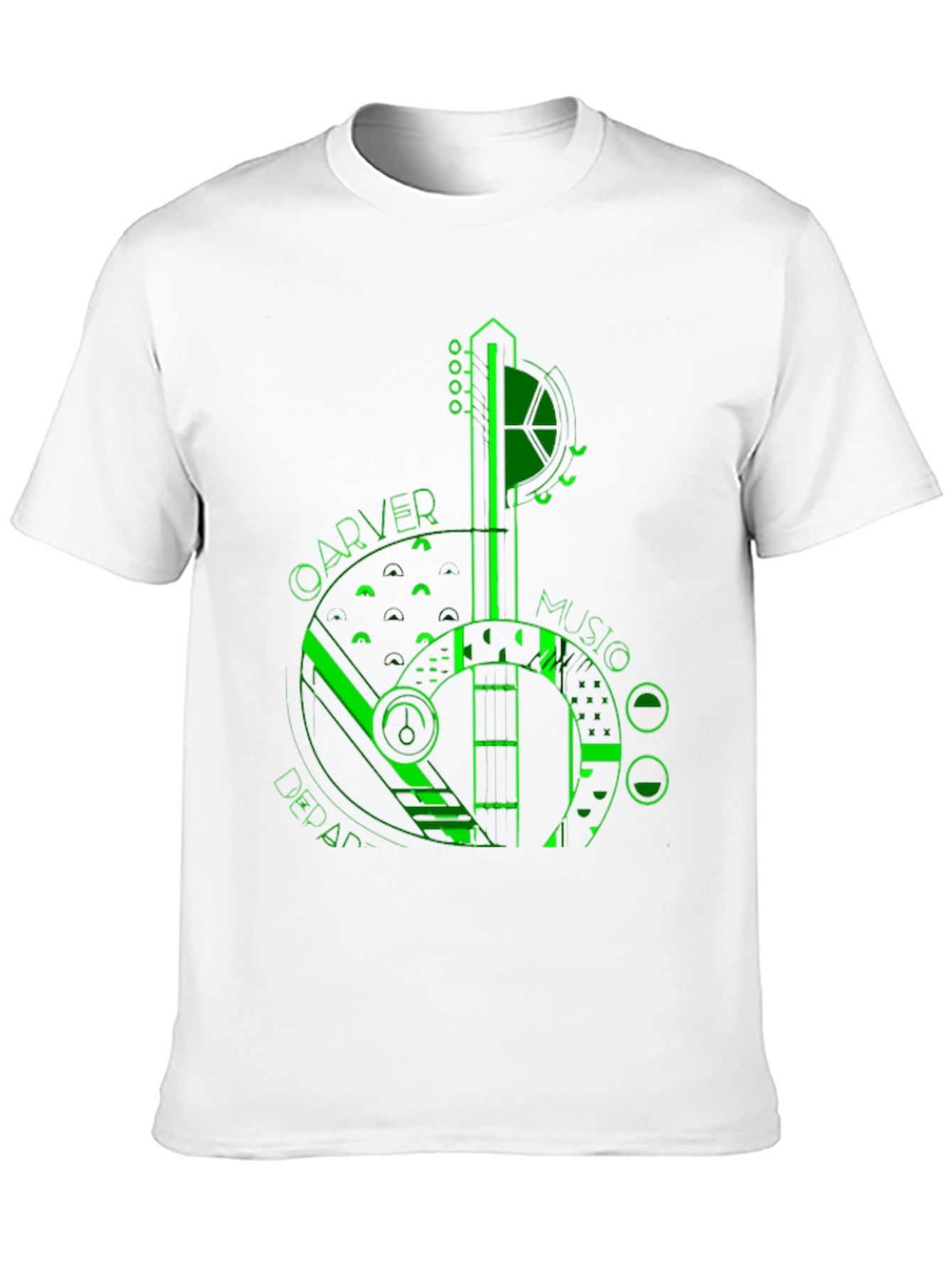 Carver Music Department Guitar Graphic T-Shirt