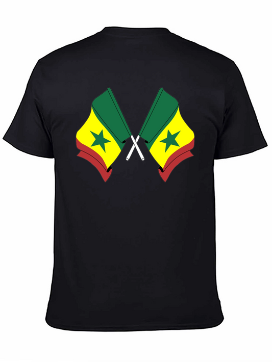 Senegal Flag Black T-Shirt