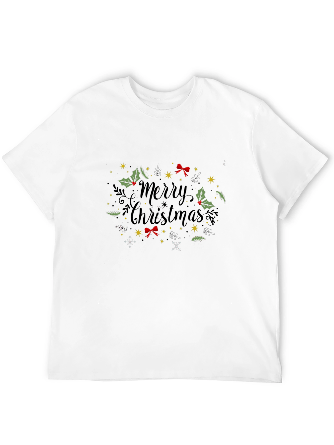 Merry Christmas Graphic Tee - Holiday T-Shirt