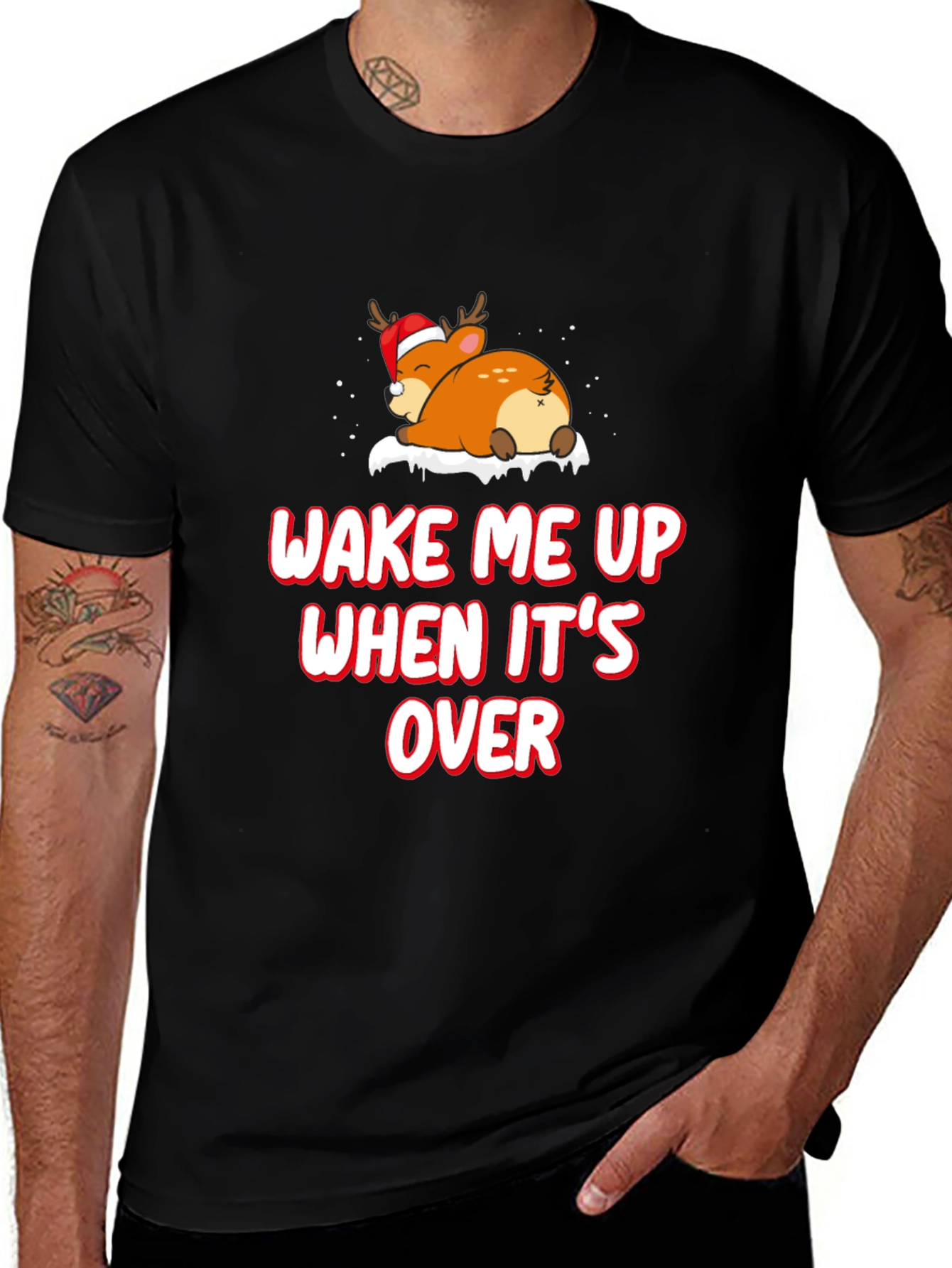 Funny Christmas Deer T-Shirt