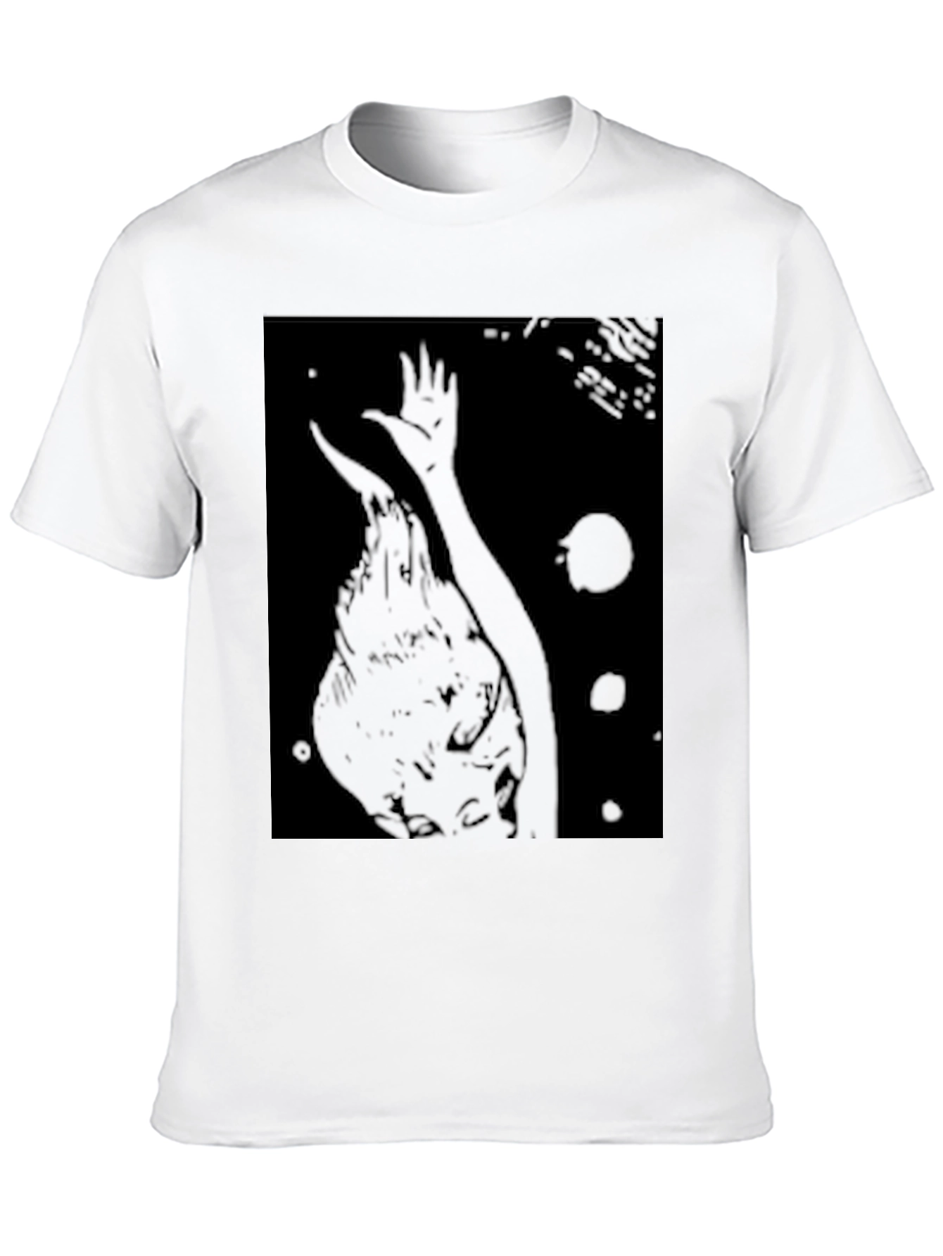 Dark Art Graphic Tee - Black Cotton