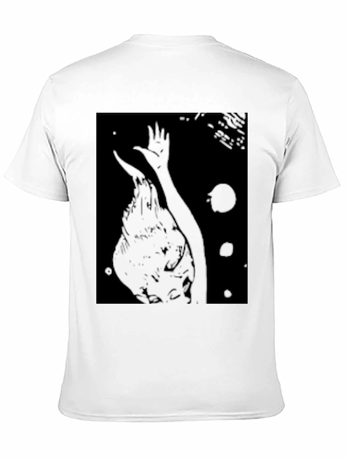 Dark Art Graphic Tee - Black Cotton