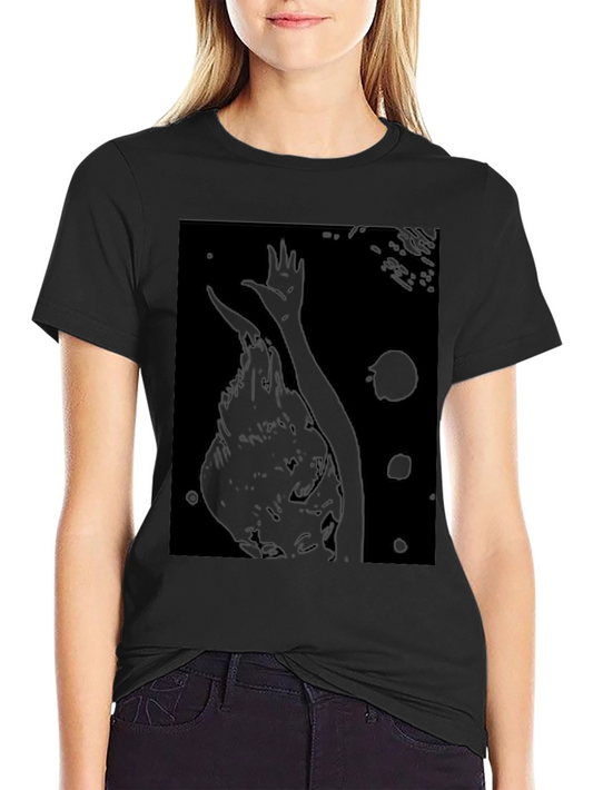 Dark Art Graphic Tee - Black Cotton