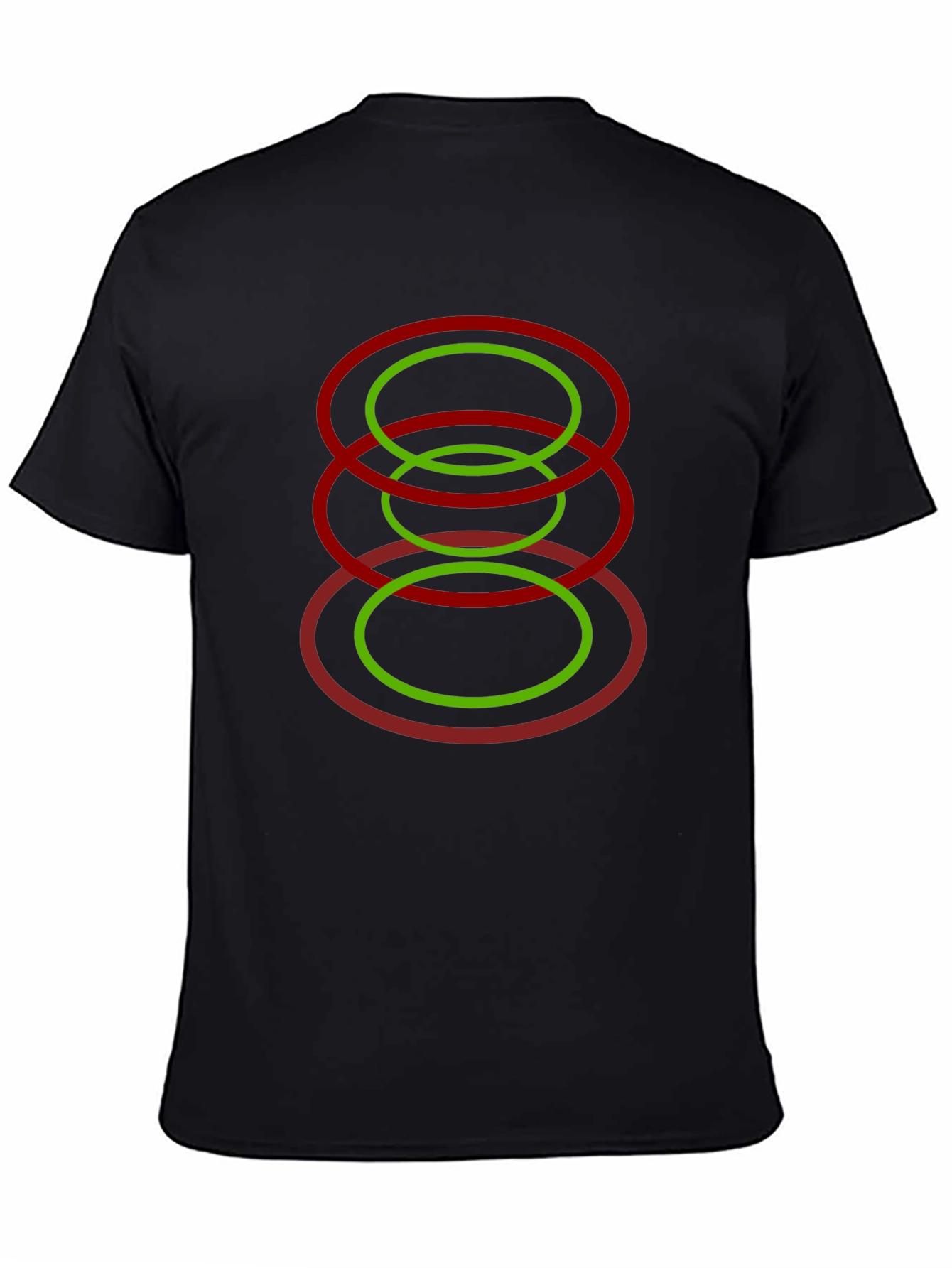 Modern Geometric Oval Design T-Shirt