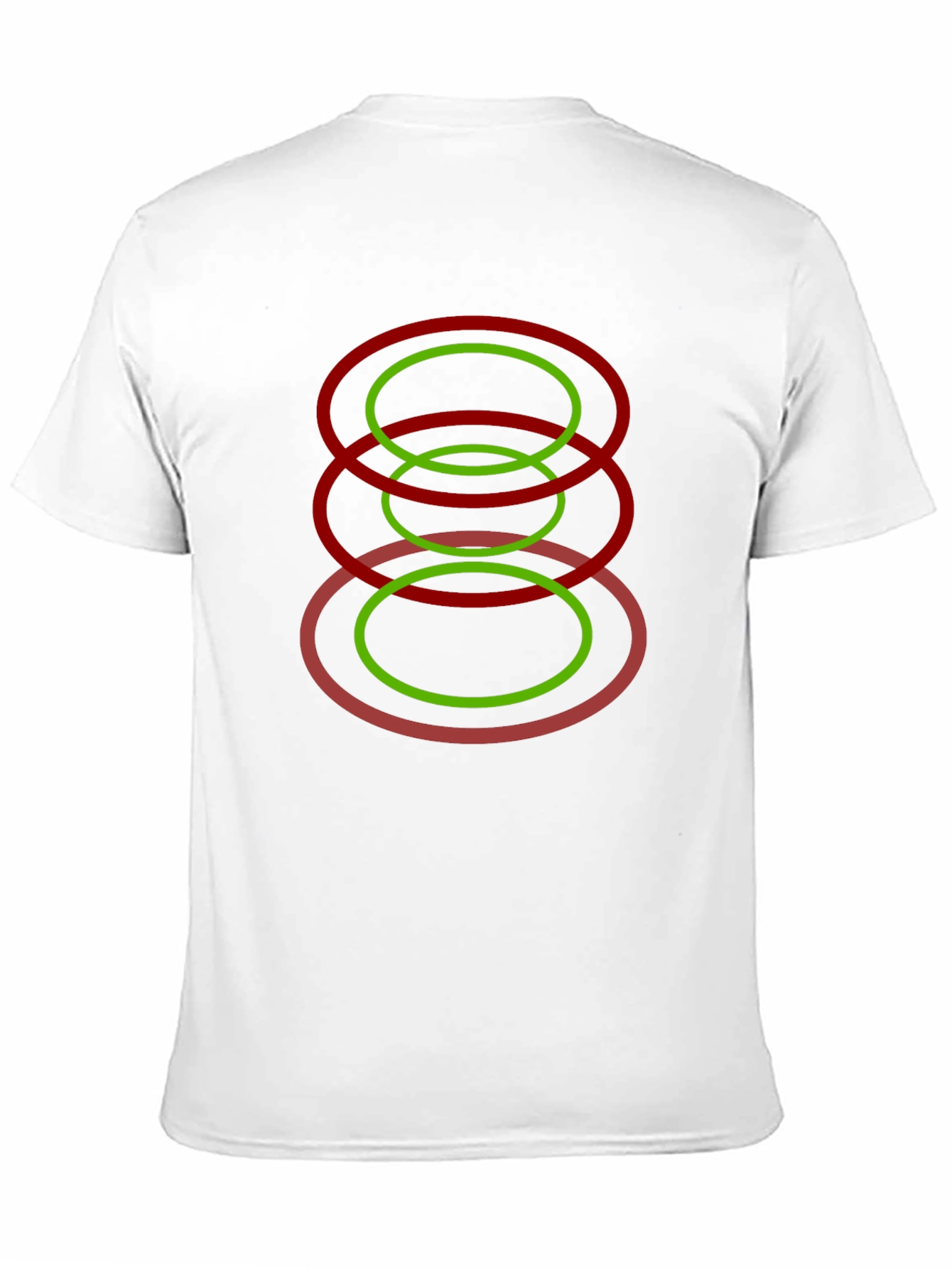 Modern Geometric Oval Design T-Shirt