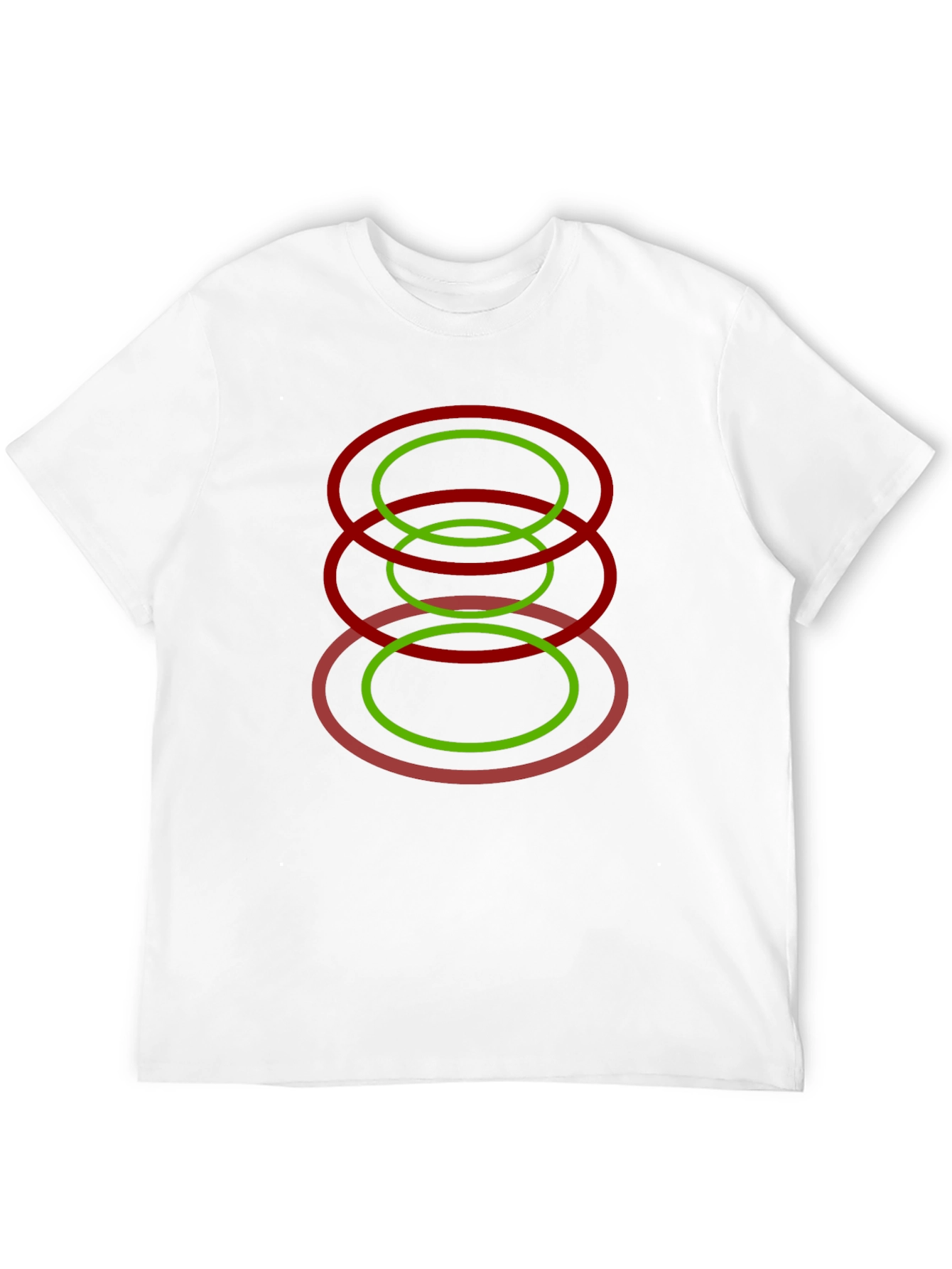 Modern Geometric Oval Design T-Shirt
