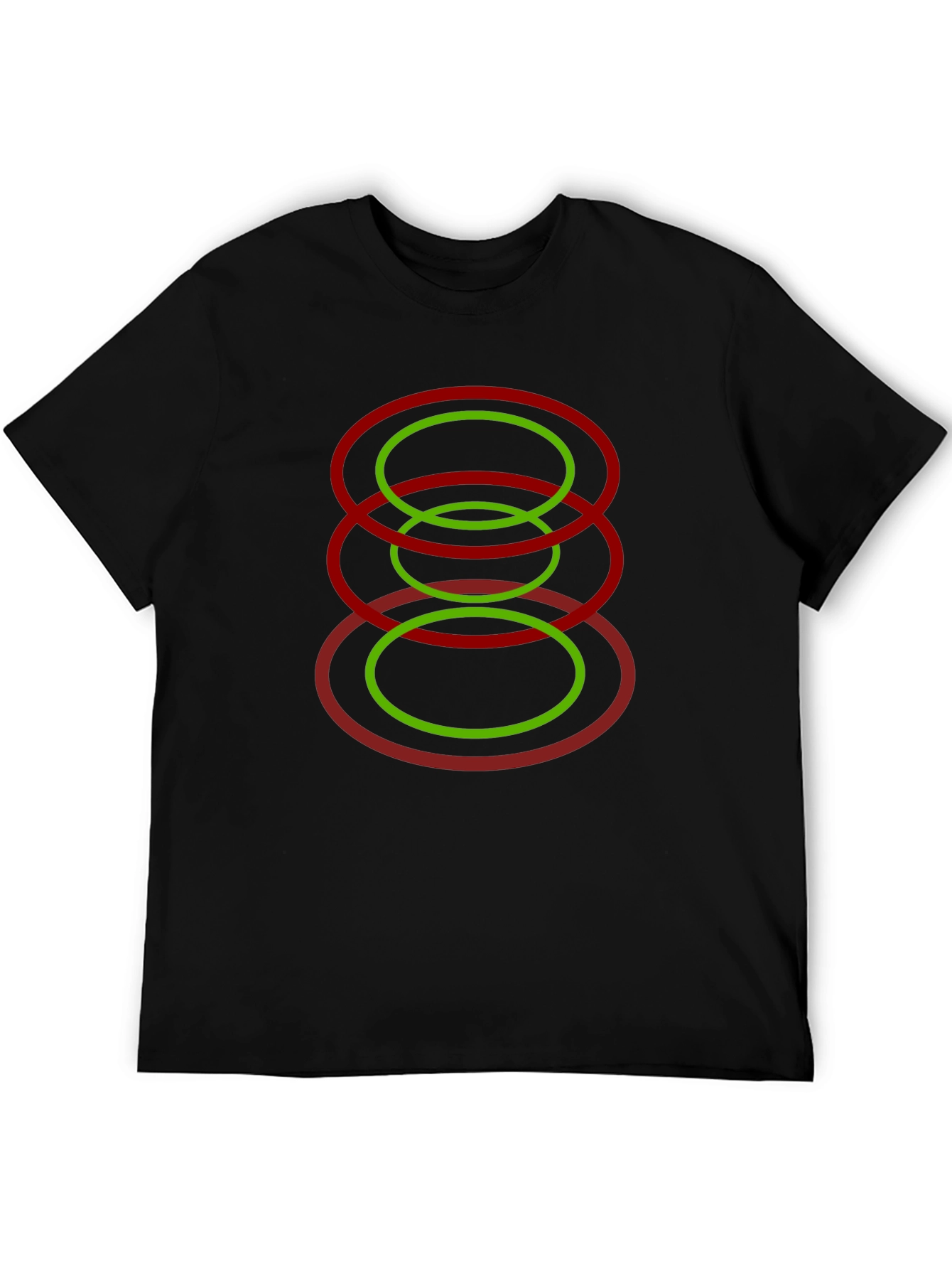 Modern Geometric Oval Design T-Shirt