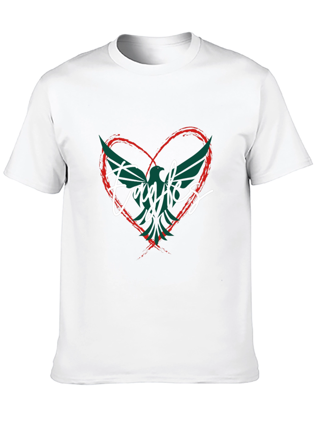 Eagles Heart T-Shirt - Fan Apparel