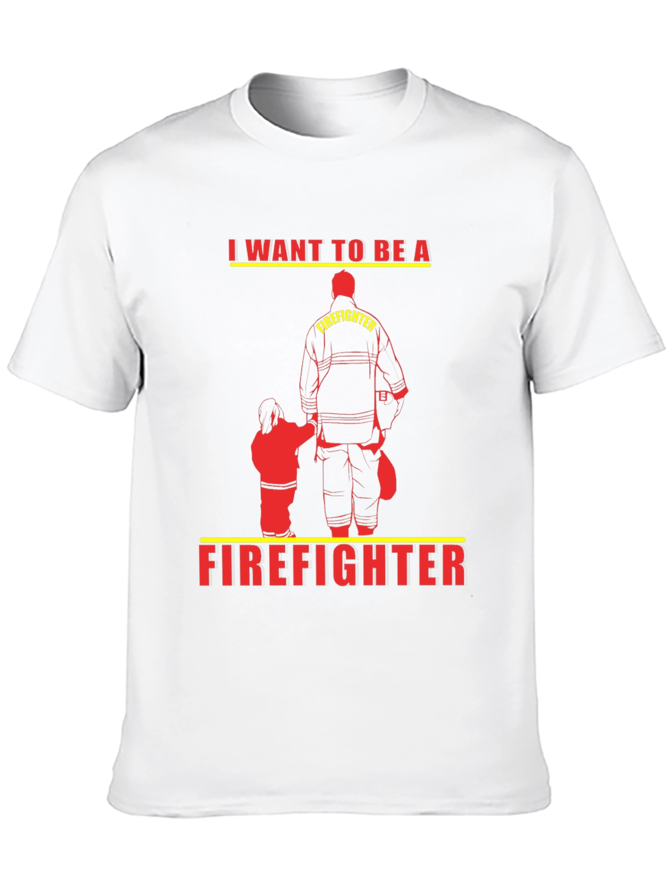 Future Firefighter Tee - Black Cotton Graphic T-Shirt