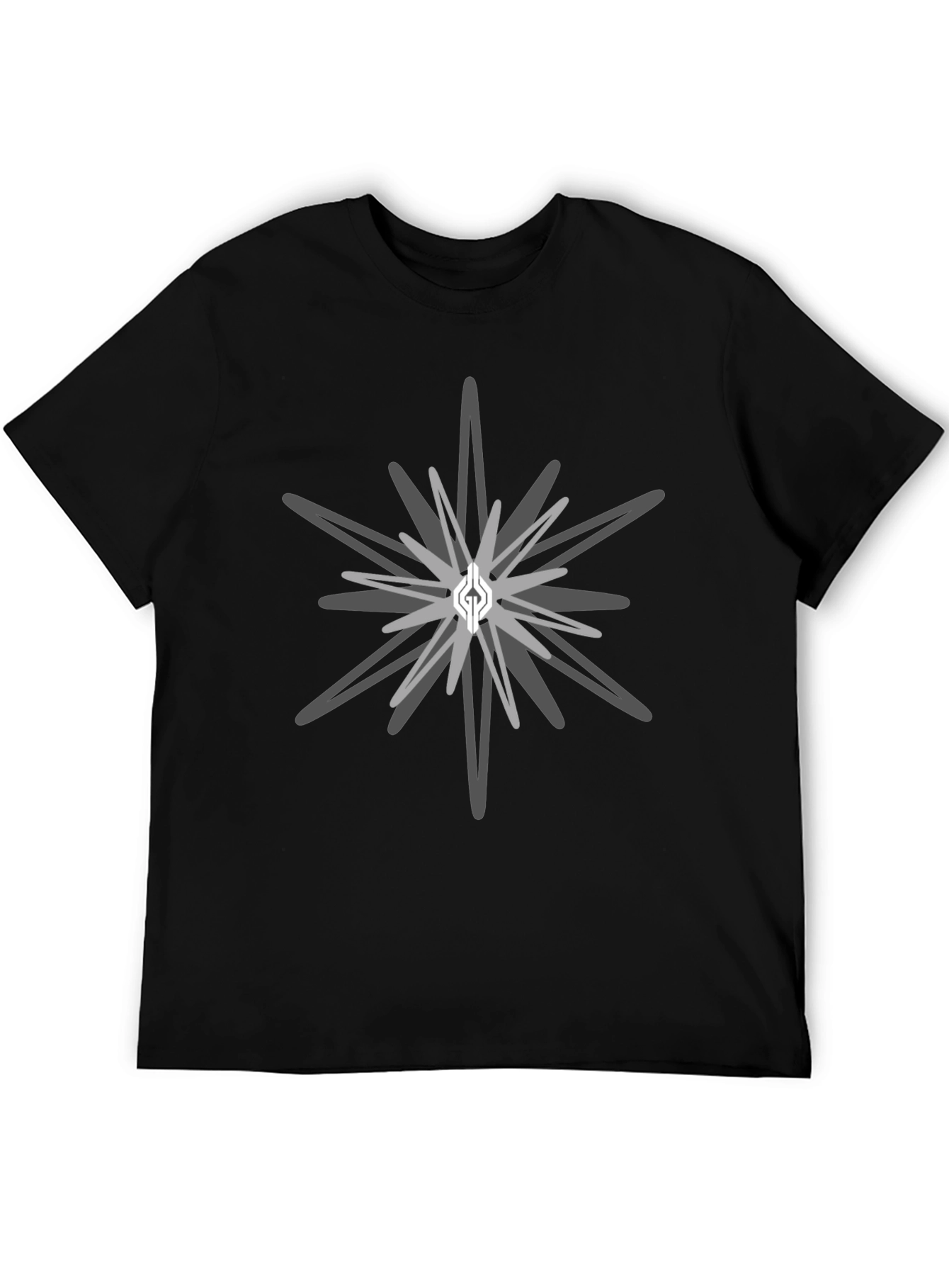 Geometric Starburst Graphic Tee - Stylish Casual Wear