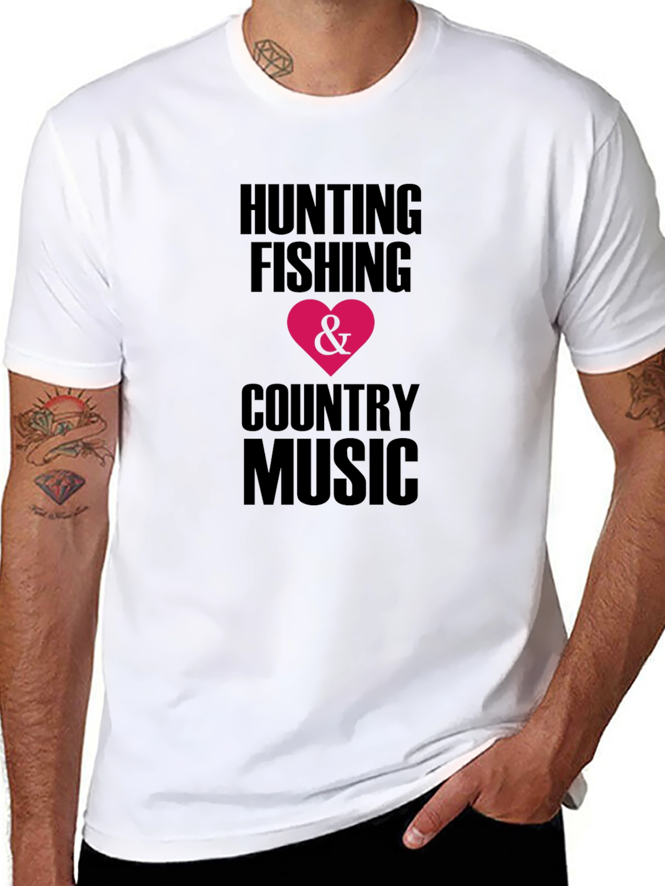 Hunting Fishing & Country Music T-Shirt