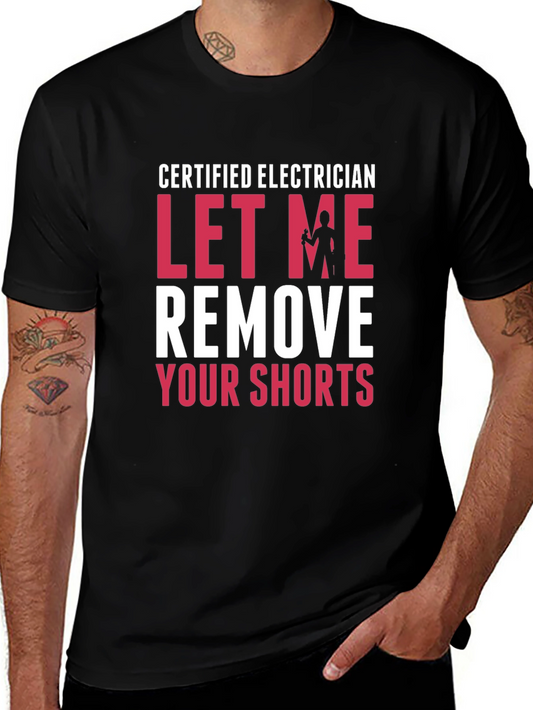 Certified Electrician Funny T-Shirt