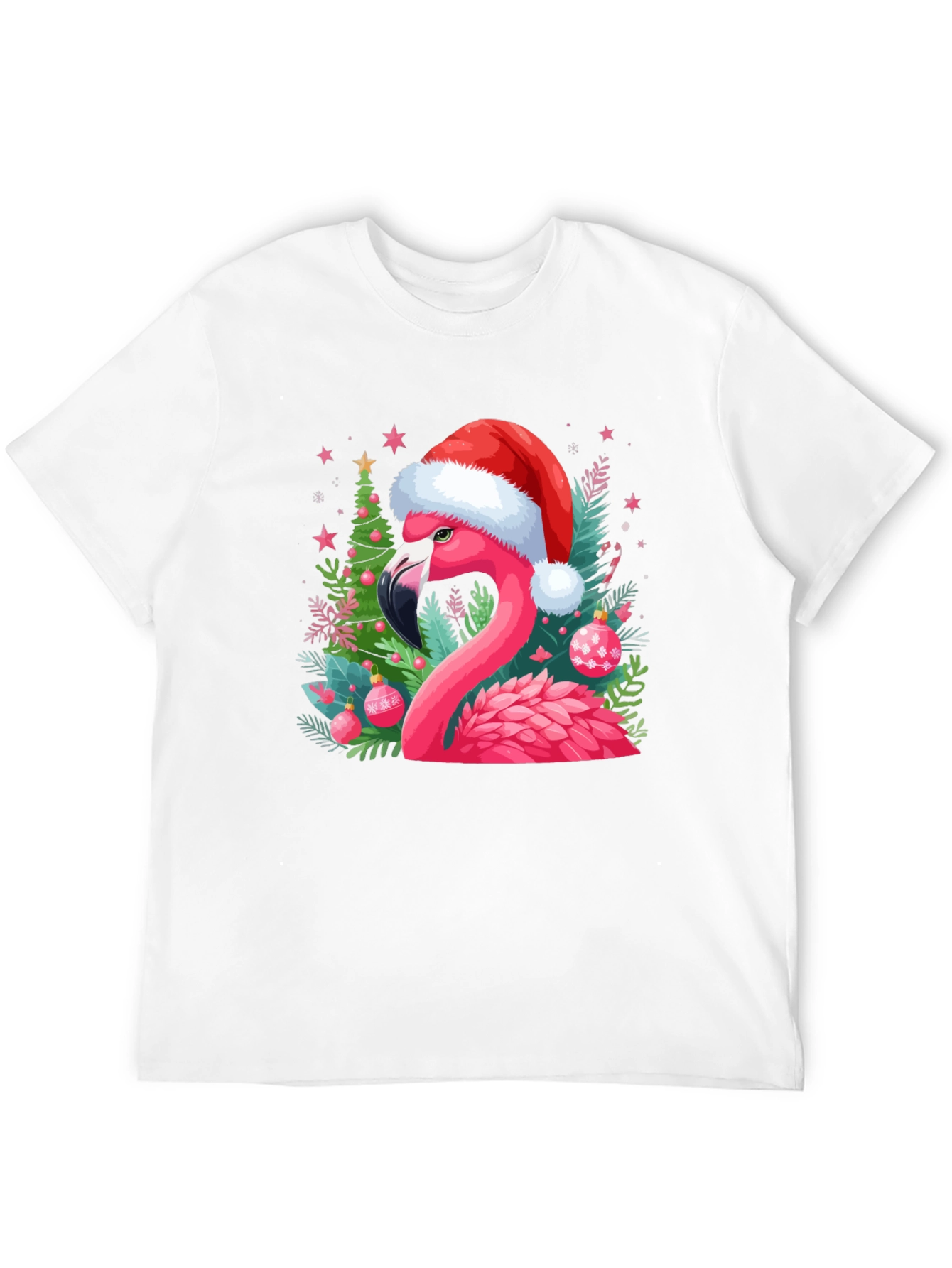 Festive Flamingo Christmas T-Shirt