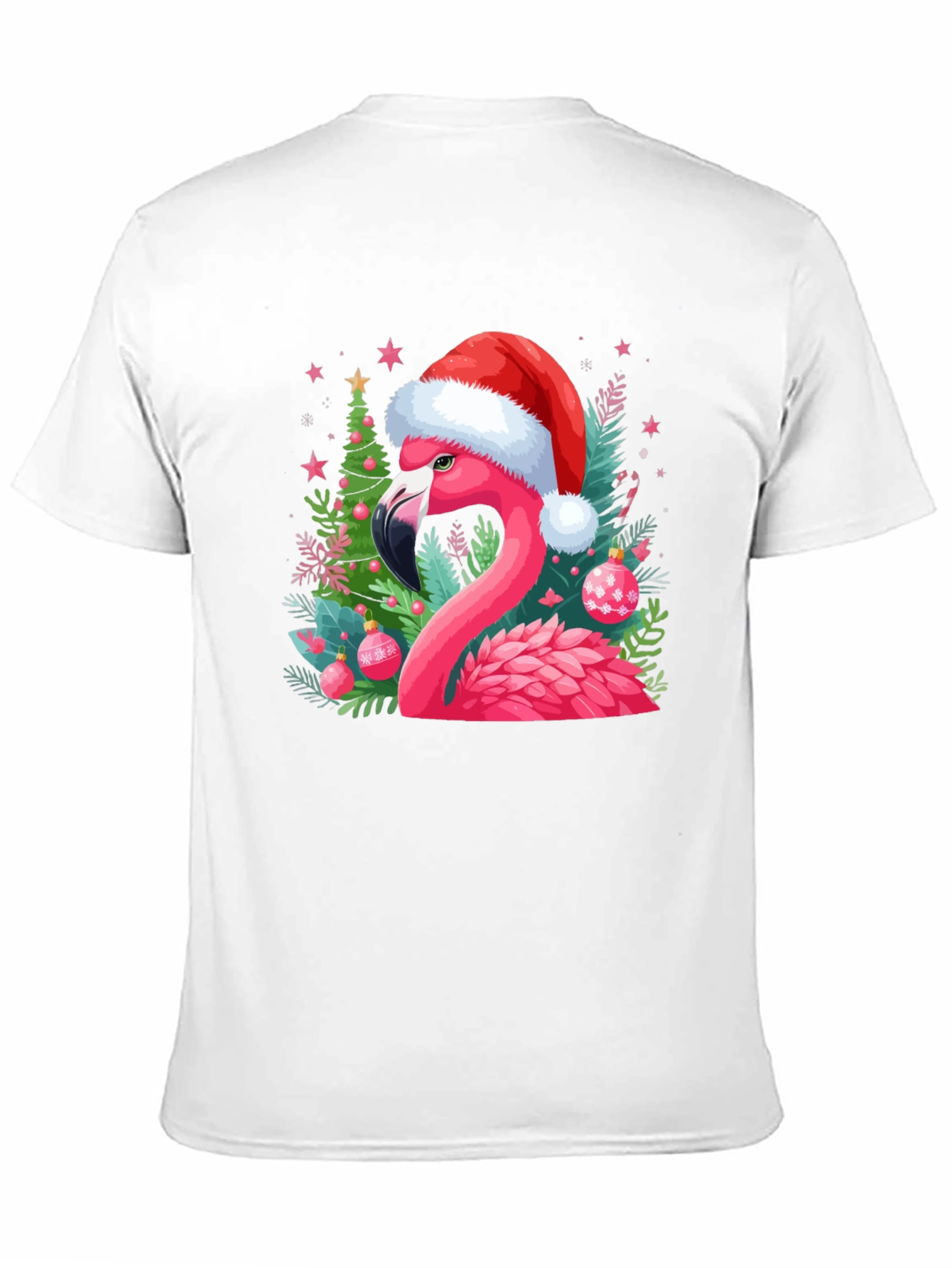 Festive Flamingo Christmas T-Shirt