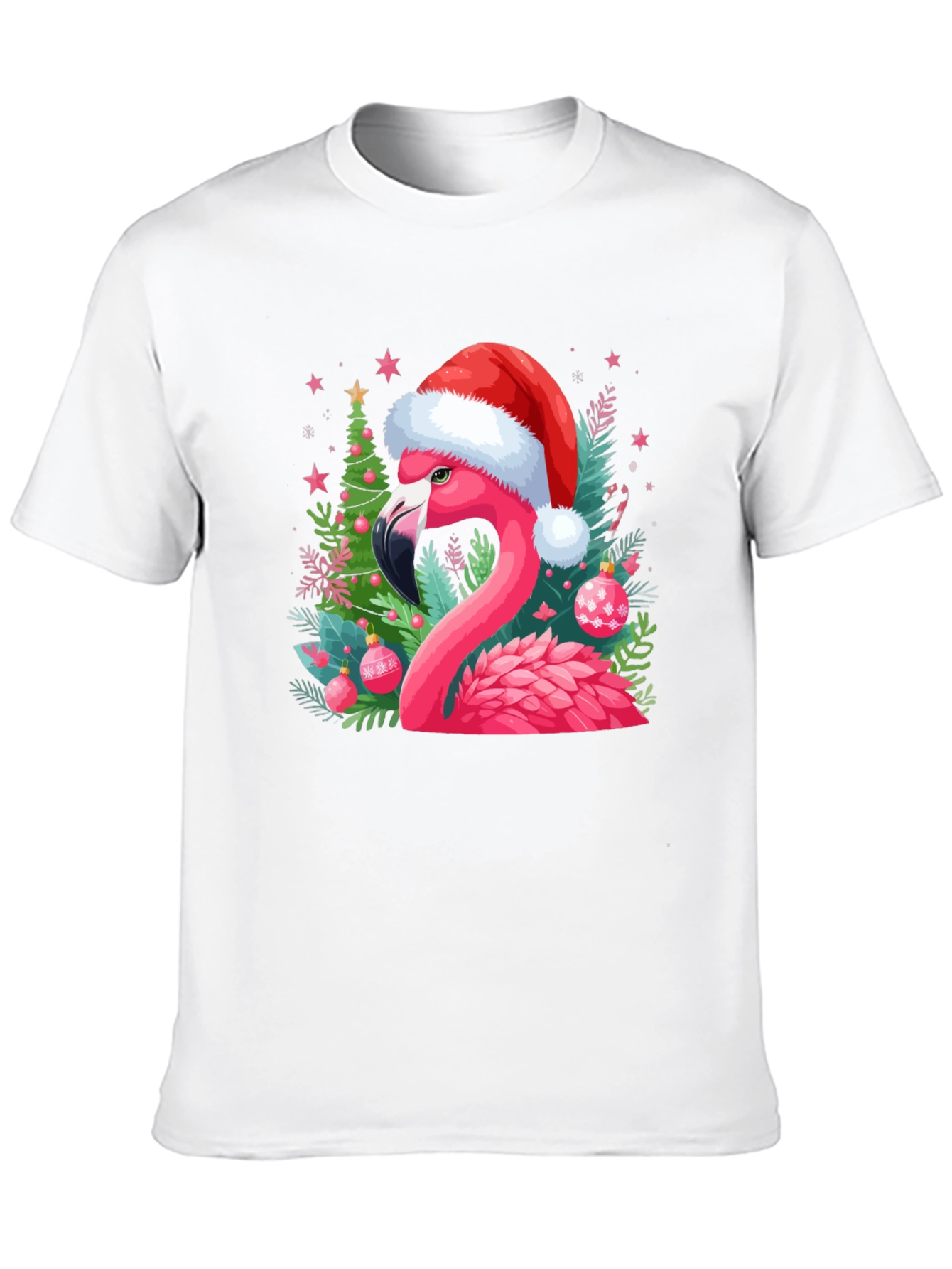 Festive Flamingo Christmas T-Shirt