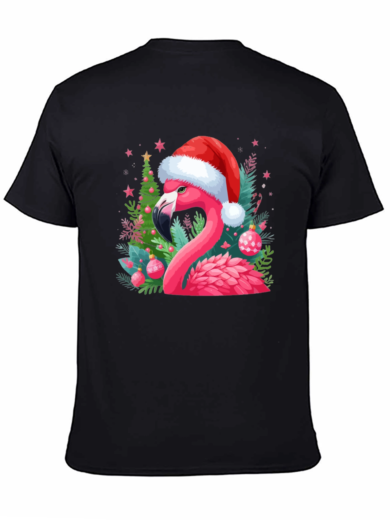 Festive Flamingo Christmas T-Shirt