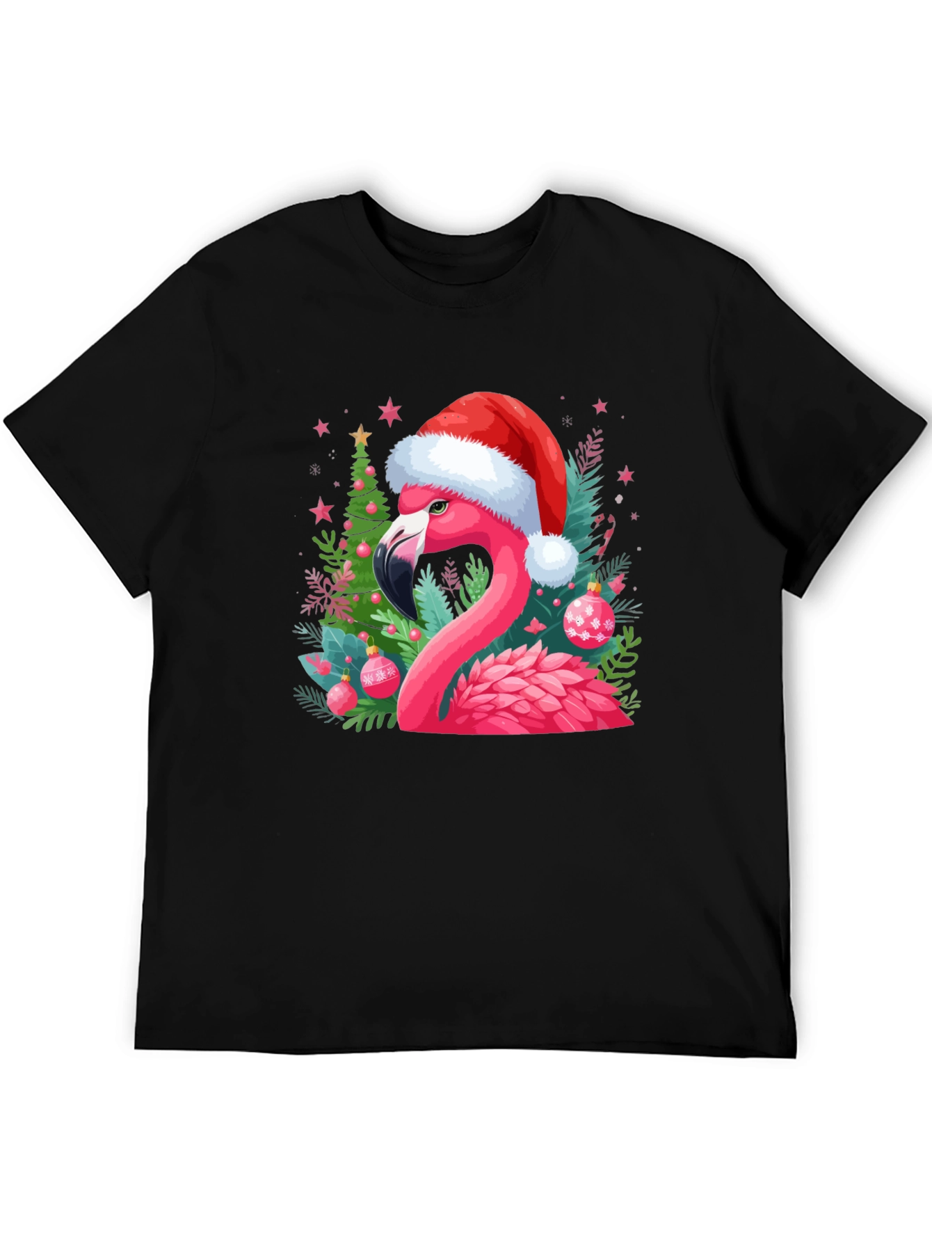 Festive Flamingo Christmas T-Shirt