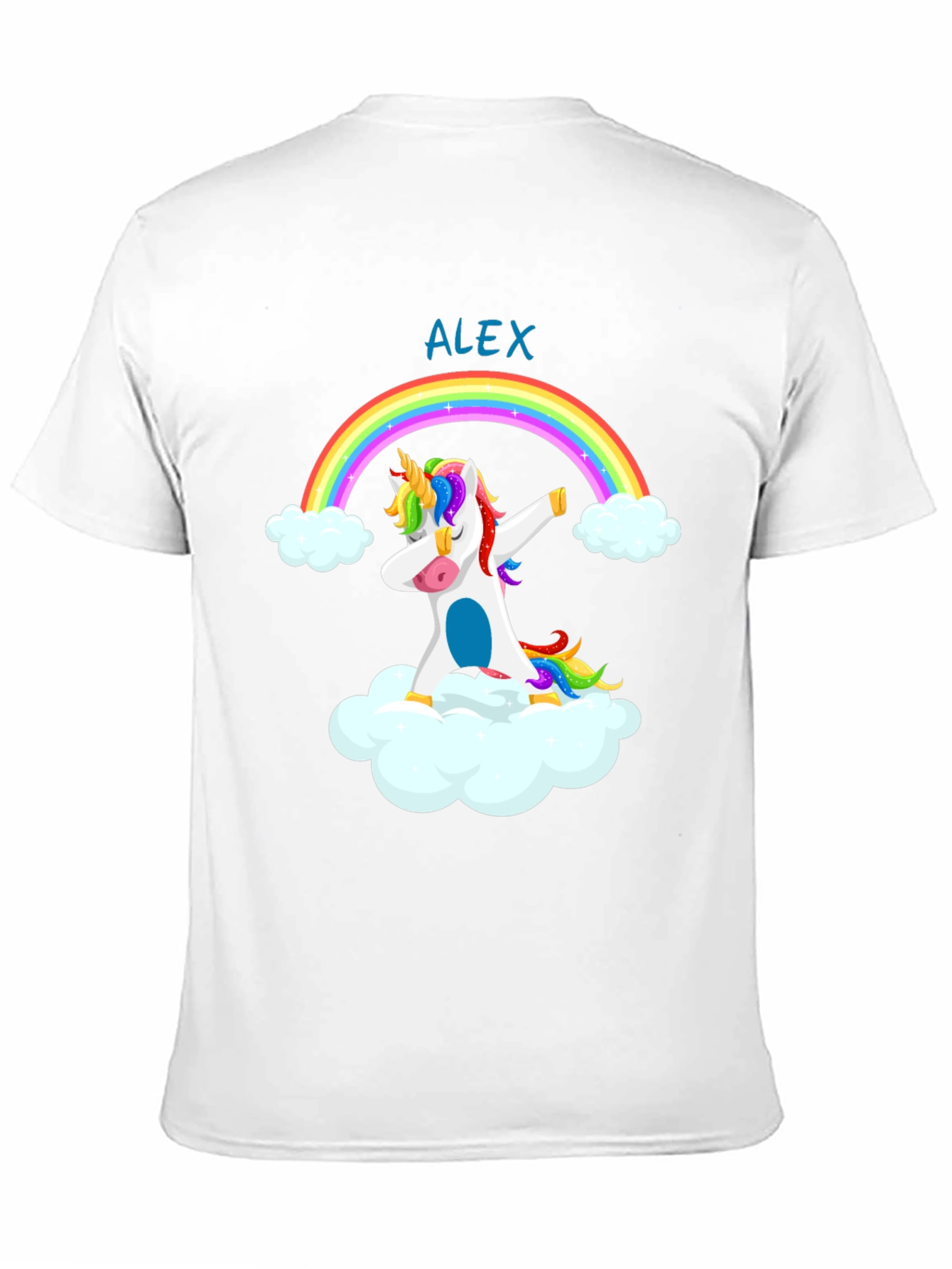 Dabbing Unicorn Rainbow T-Shirt - Alex