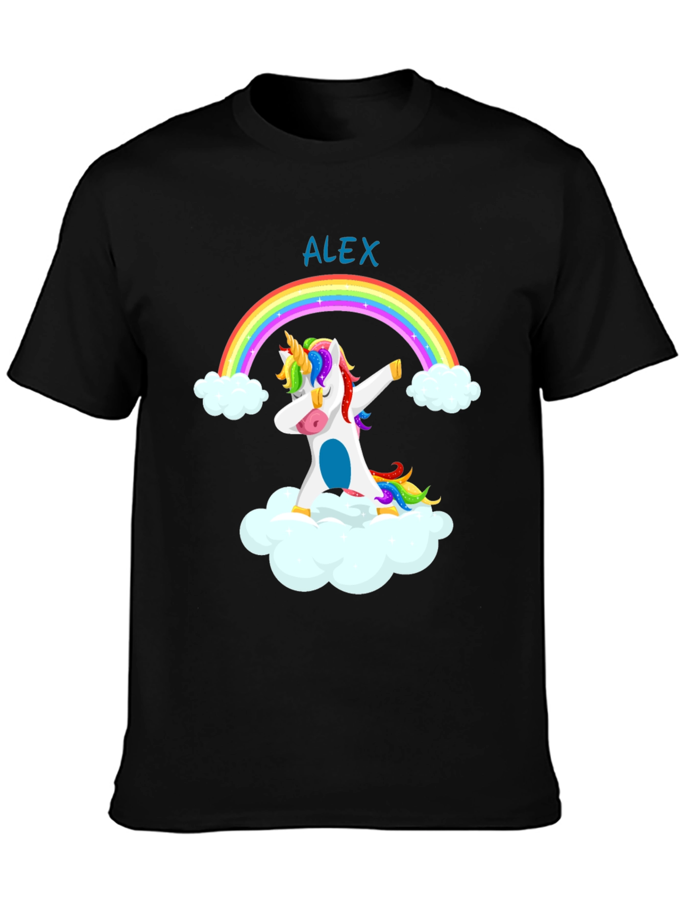 Dabbing Unicorn Rainbow T-Shirt - Alex