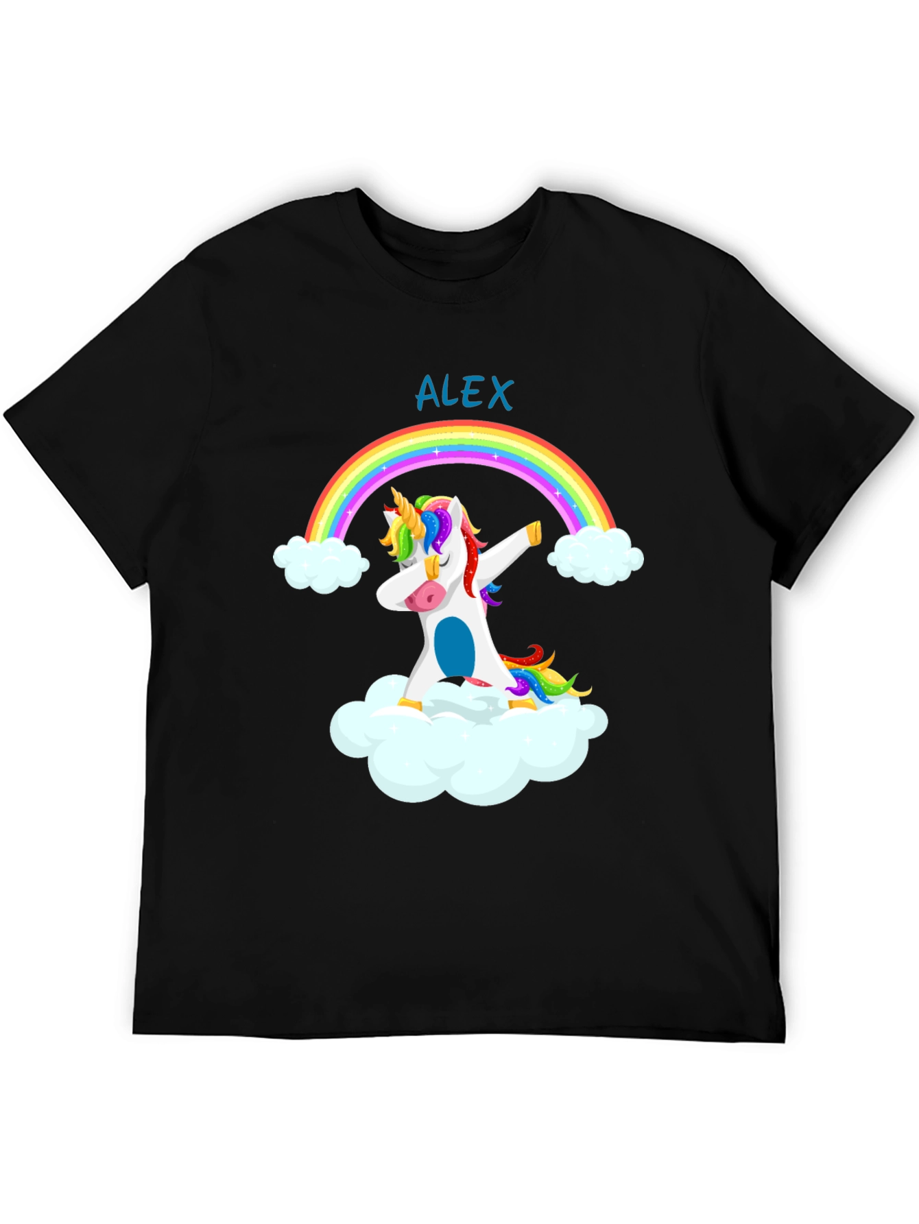 Dabbing Unicorn Rainbow T-Shirt - Alex