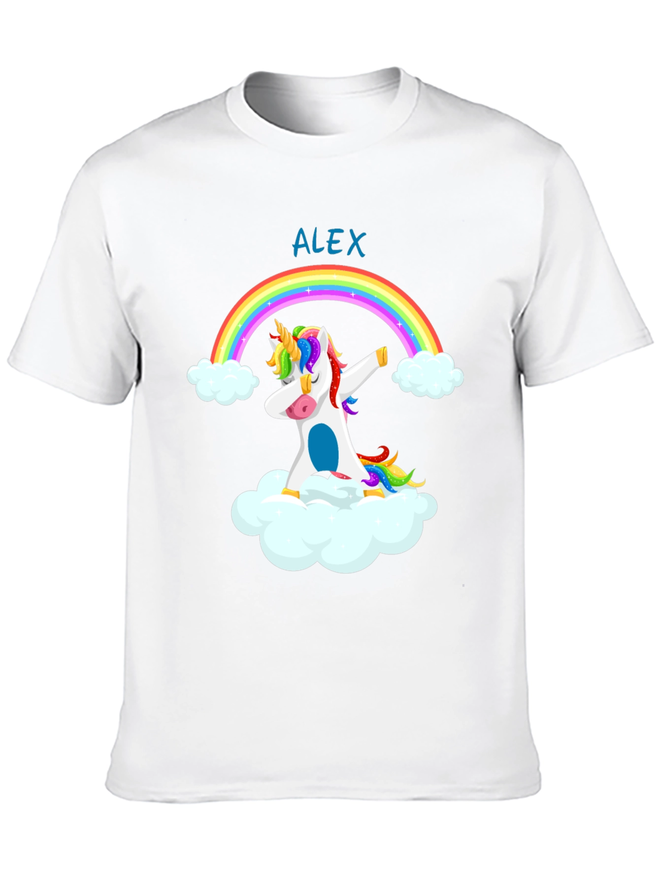 Dabbing Unicorn Rainbow T-Shirt - Alex