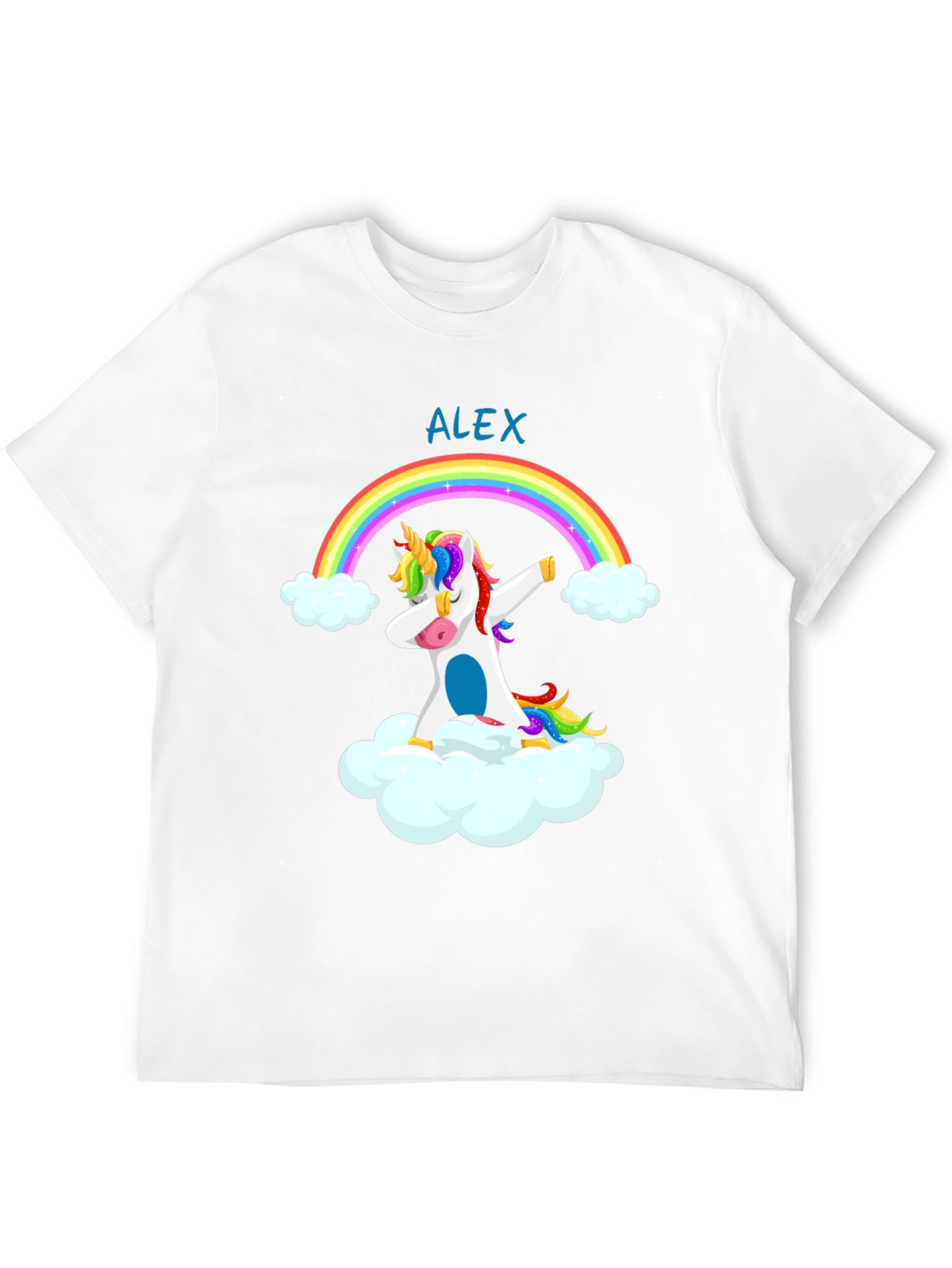 Dabbing Unicorn Rainbow T-Shirt - Alex