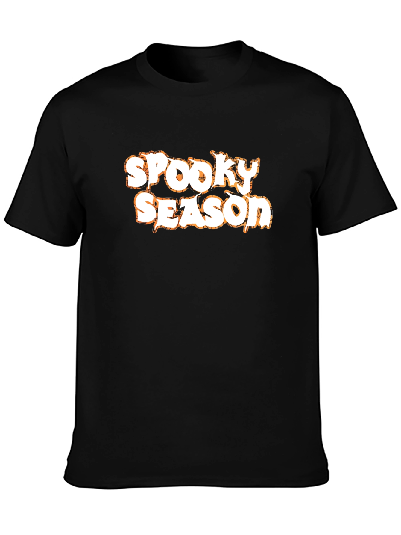 Spooky Season Halloween Graphic Tee - Black