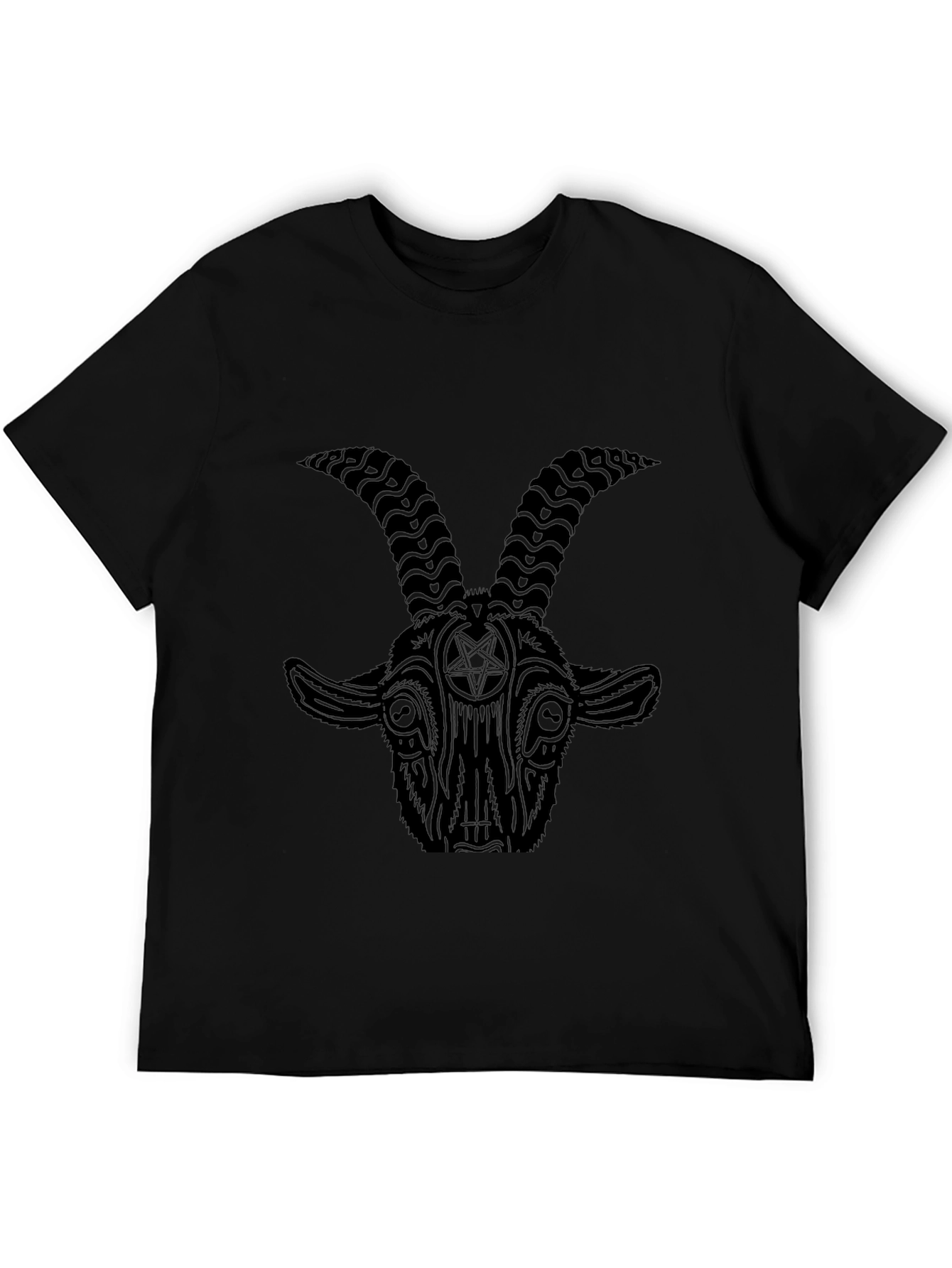 Baphomet Graphic Tee - Dark Occult Style