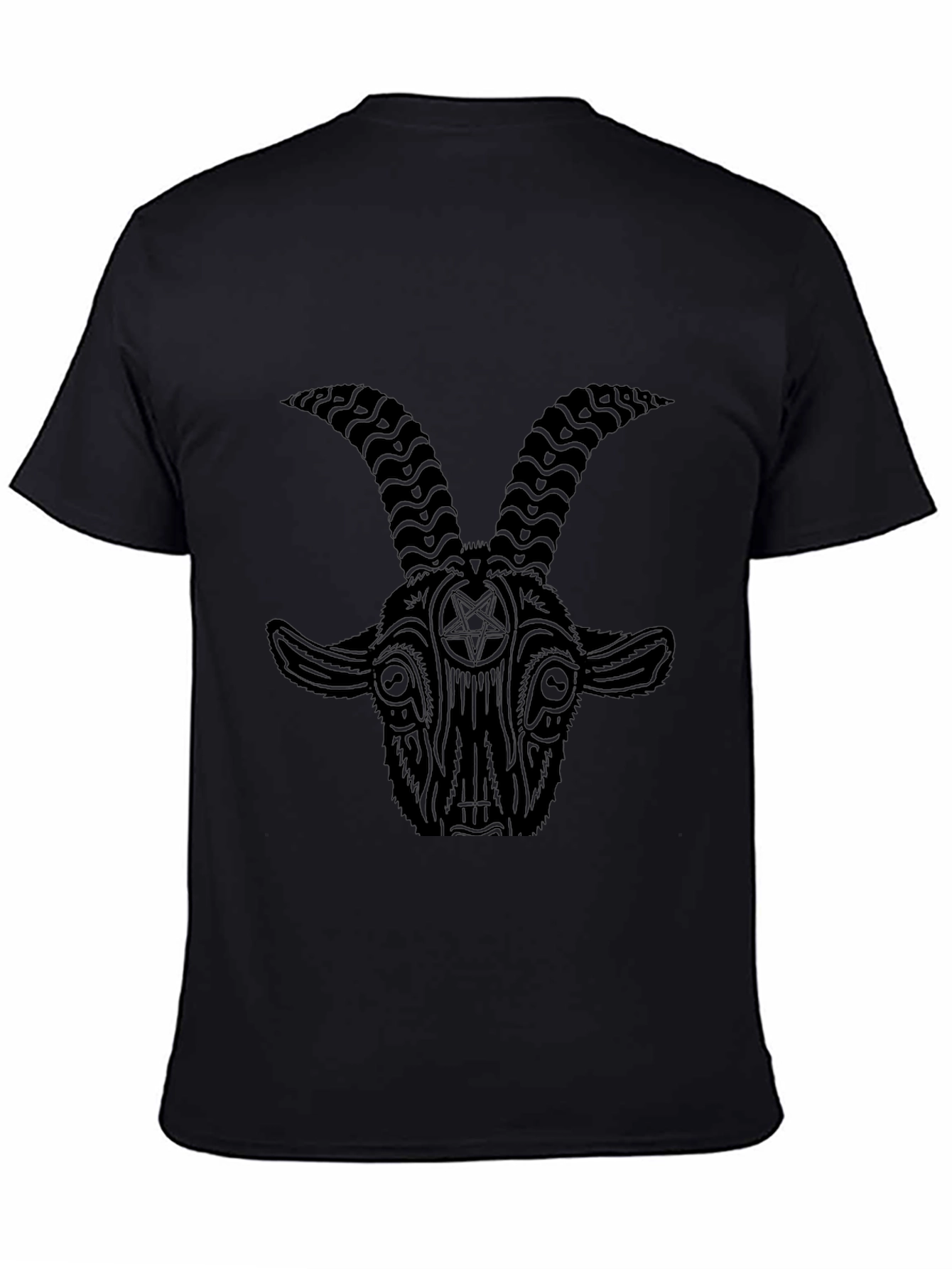 Baphomet Graphic Tee - Dark Occult Style