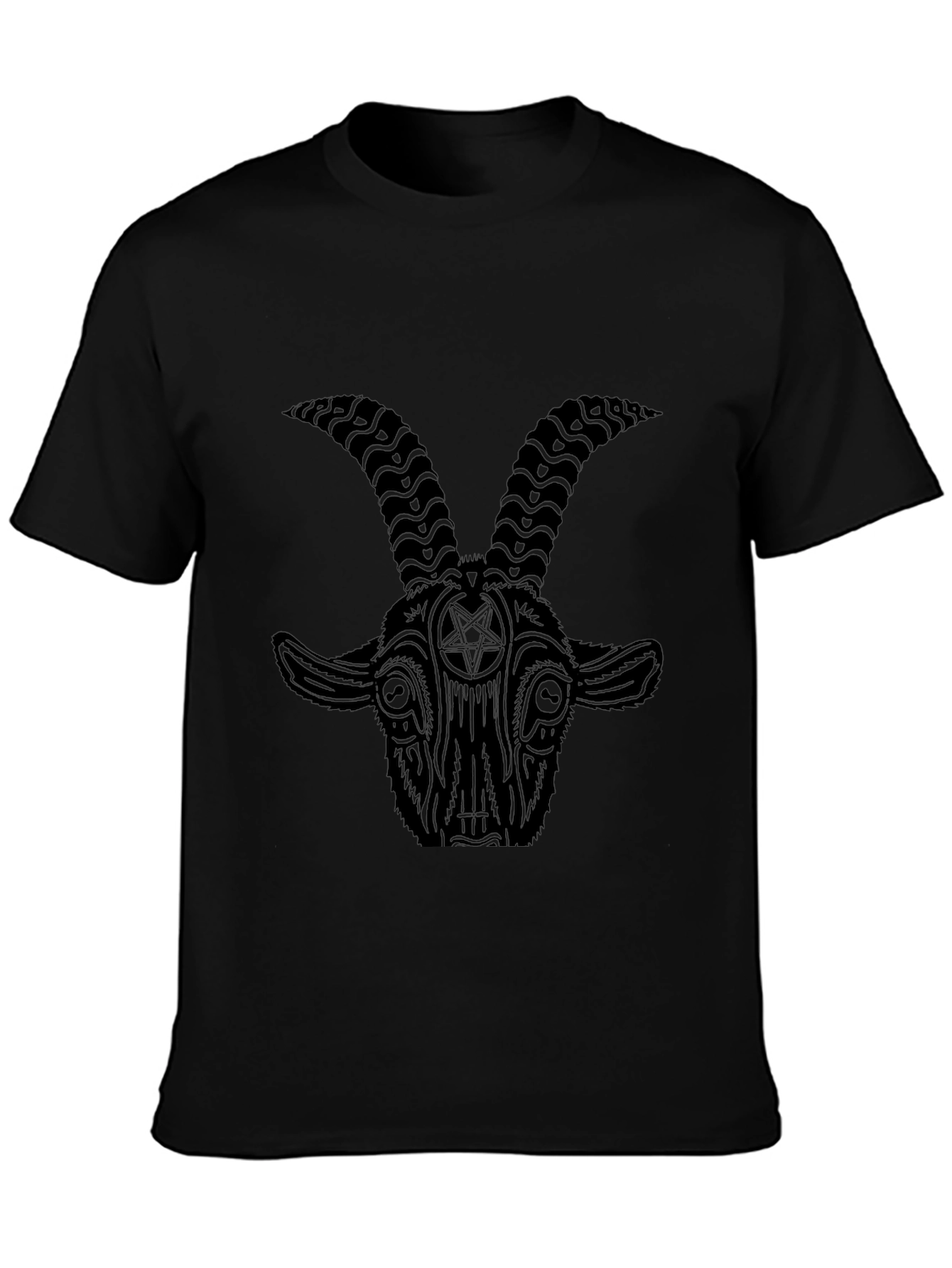 Baphomet Graphic Tee - Dark Occult Style
