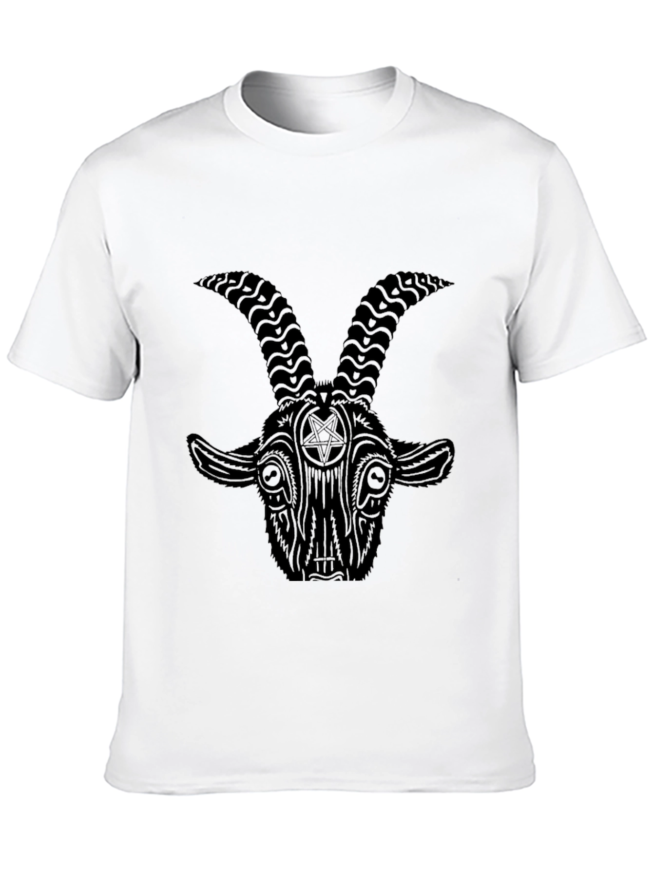 Baphomet Graphic Tee - Dark Occult Style