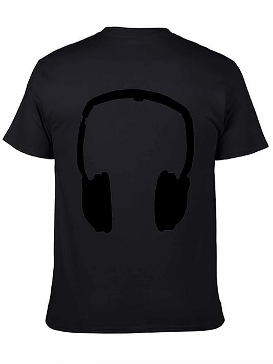 Headphones Graphic Tee - Black
