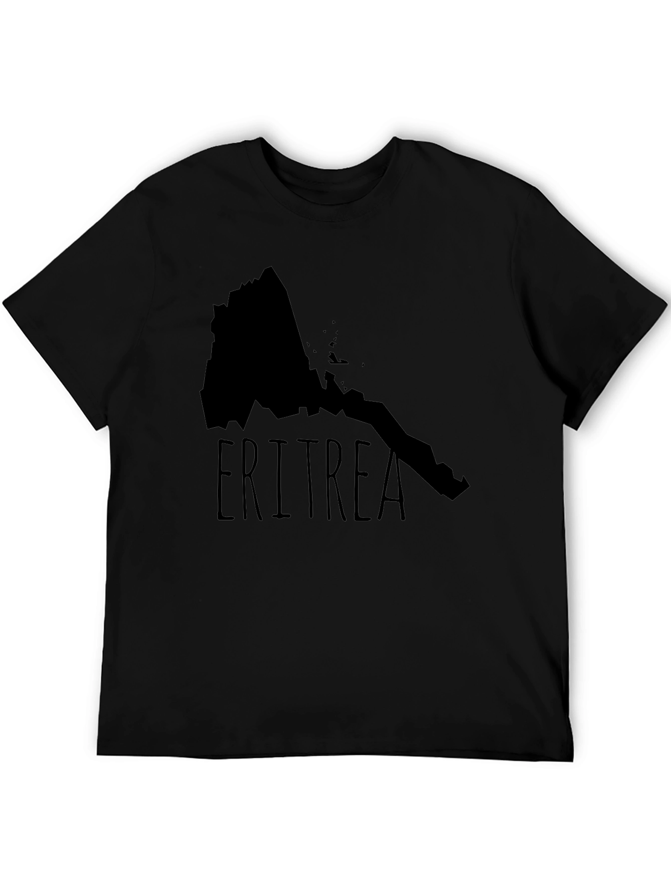 Eritrea Map T-Shirt - Black