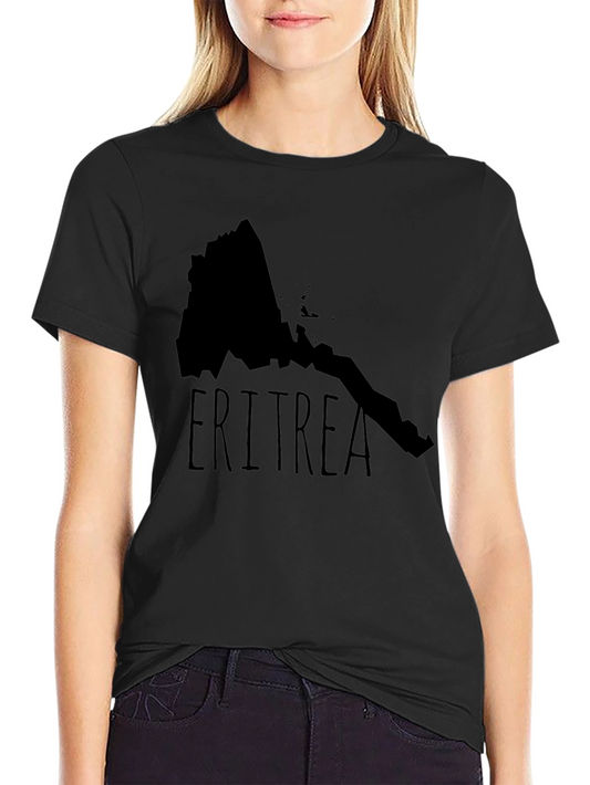 Eritrea Map T-Shirt - Black