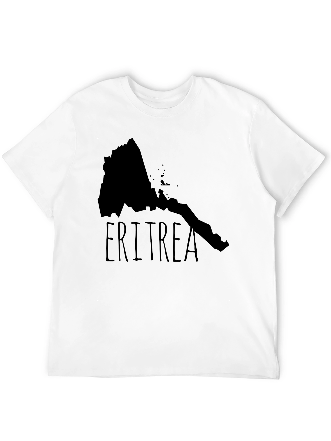 Eritrea Map T-Shirt - Black