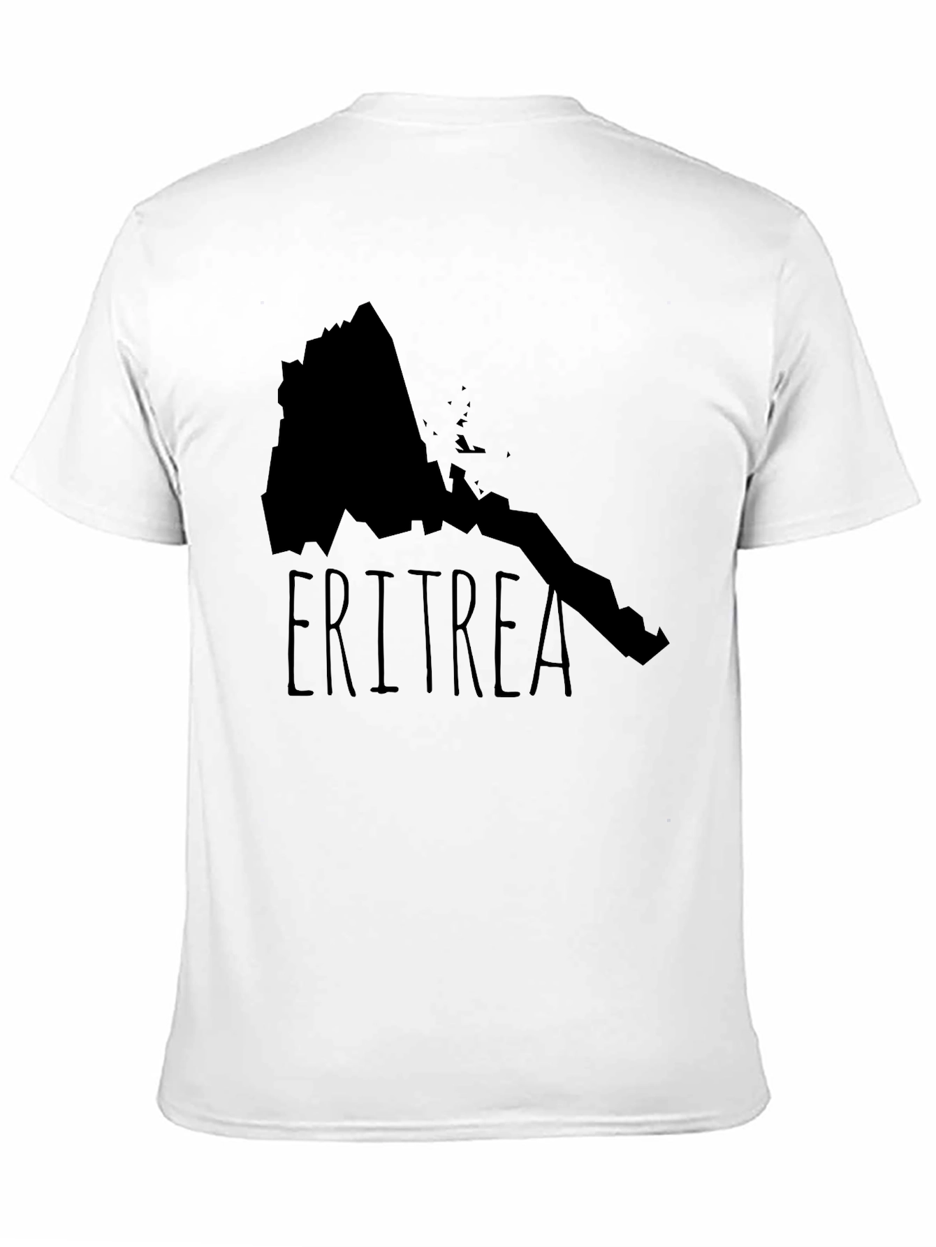 Eritrea Map T-Shirt - Black