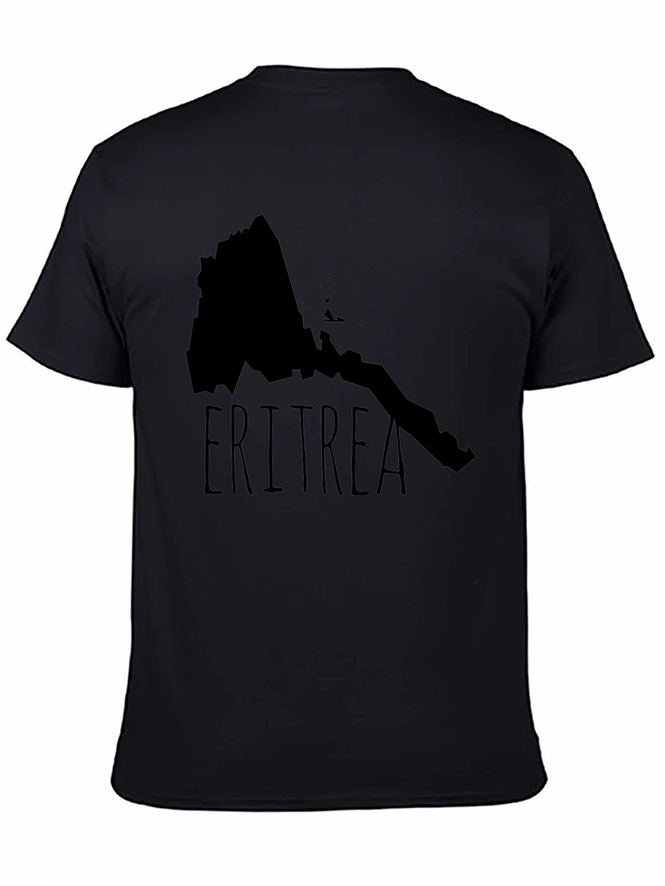 Eritrea Map T-Shirt - Black