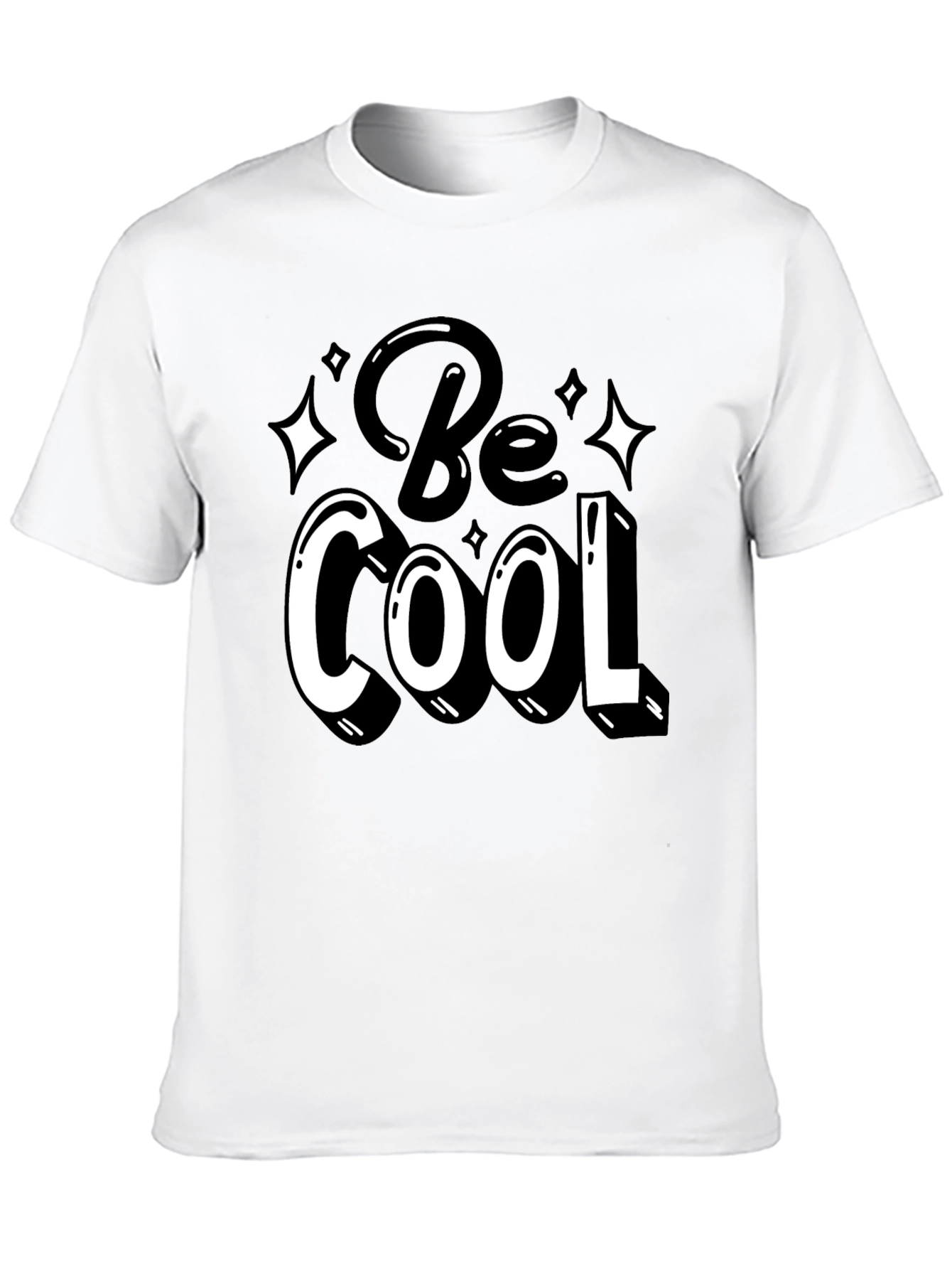 Be Cool Graphic Tee - Black Cotton Casual Shirt