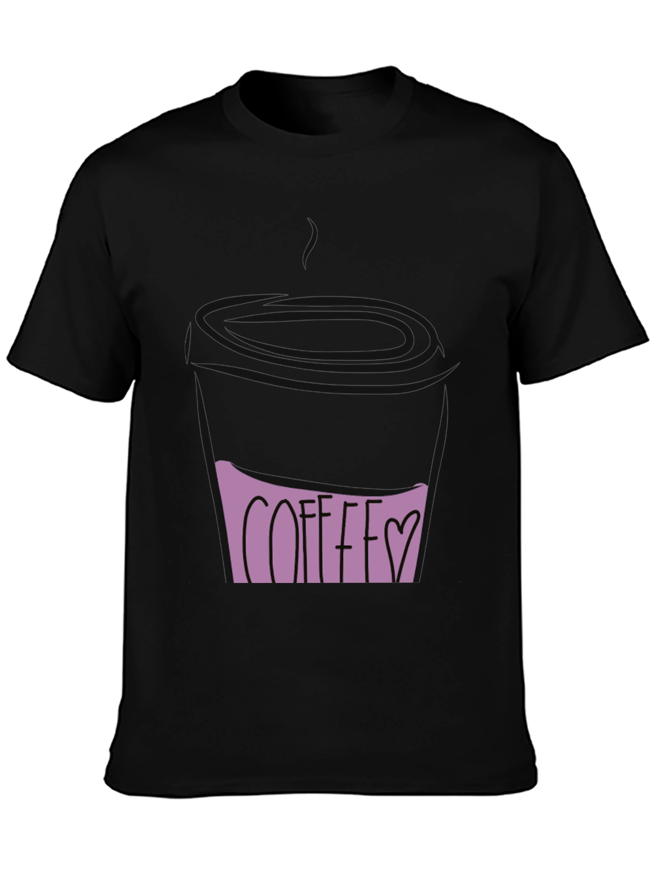 Coffee Love Graphic Tee - Black