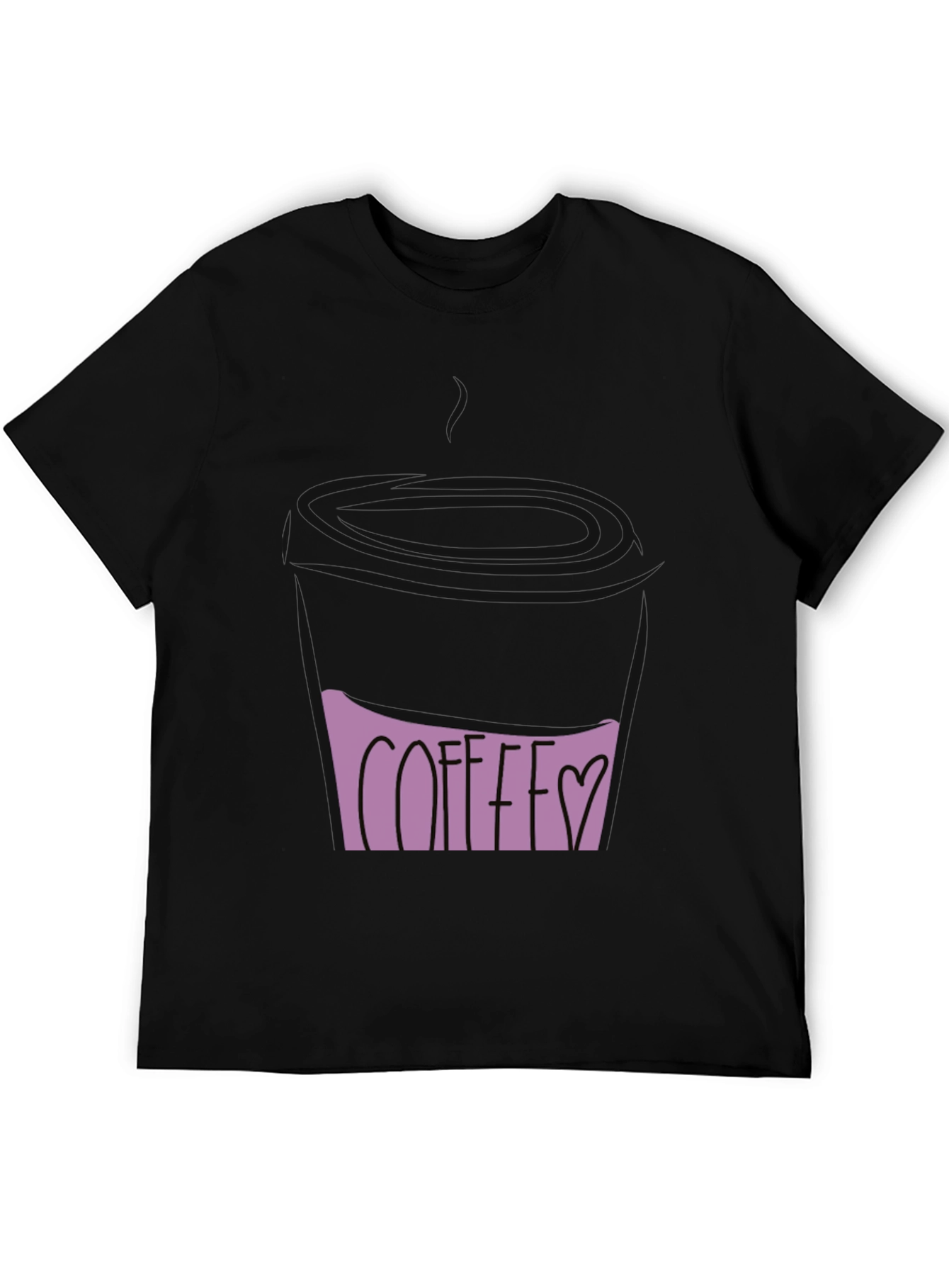 Coffee Love Graphic Tee - Black