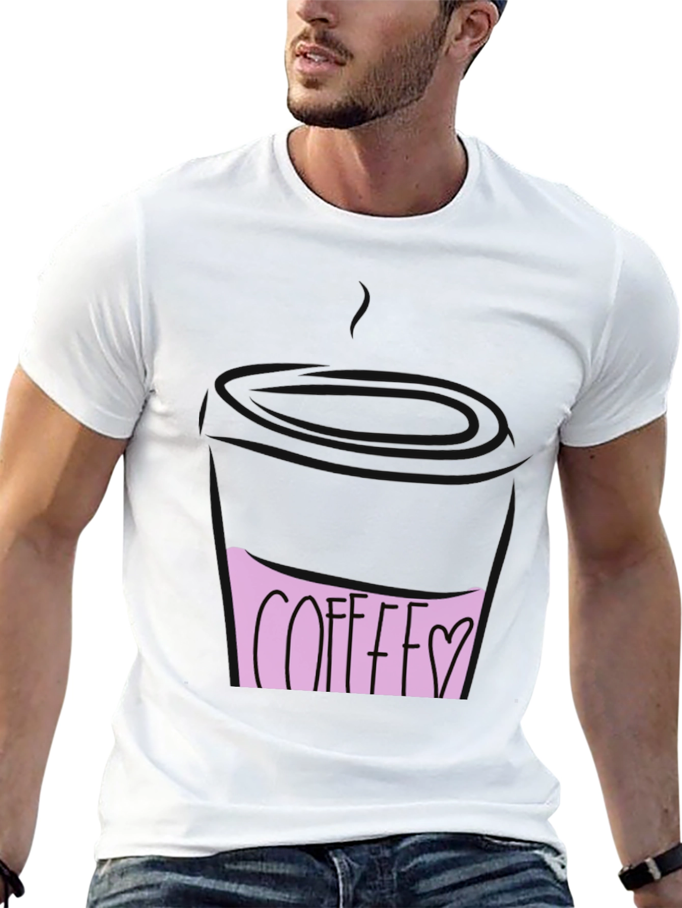 Coffee Love Graphic Tee - Black