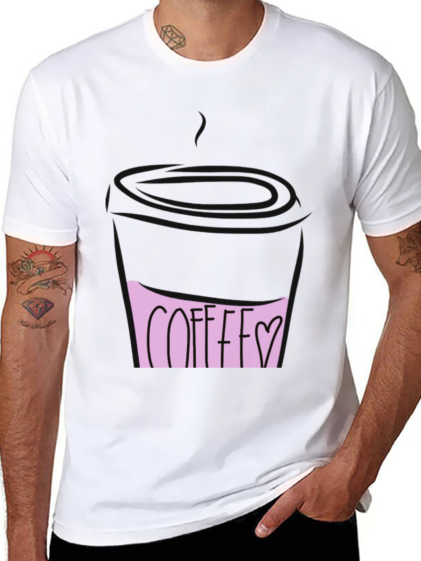 Coffee Love Graphic Tee - Black
