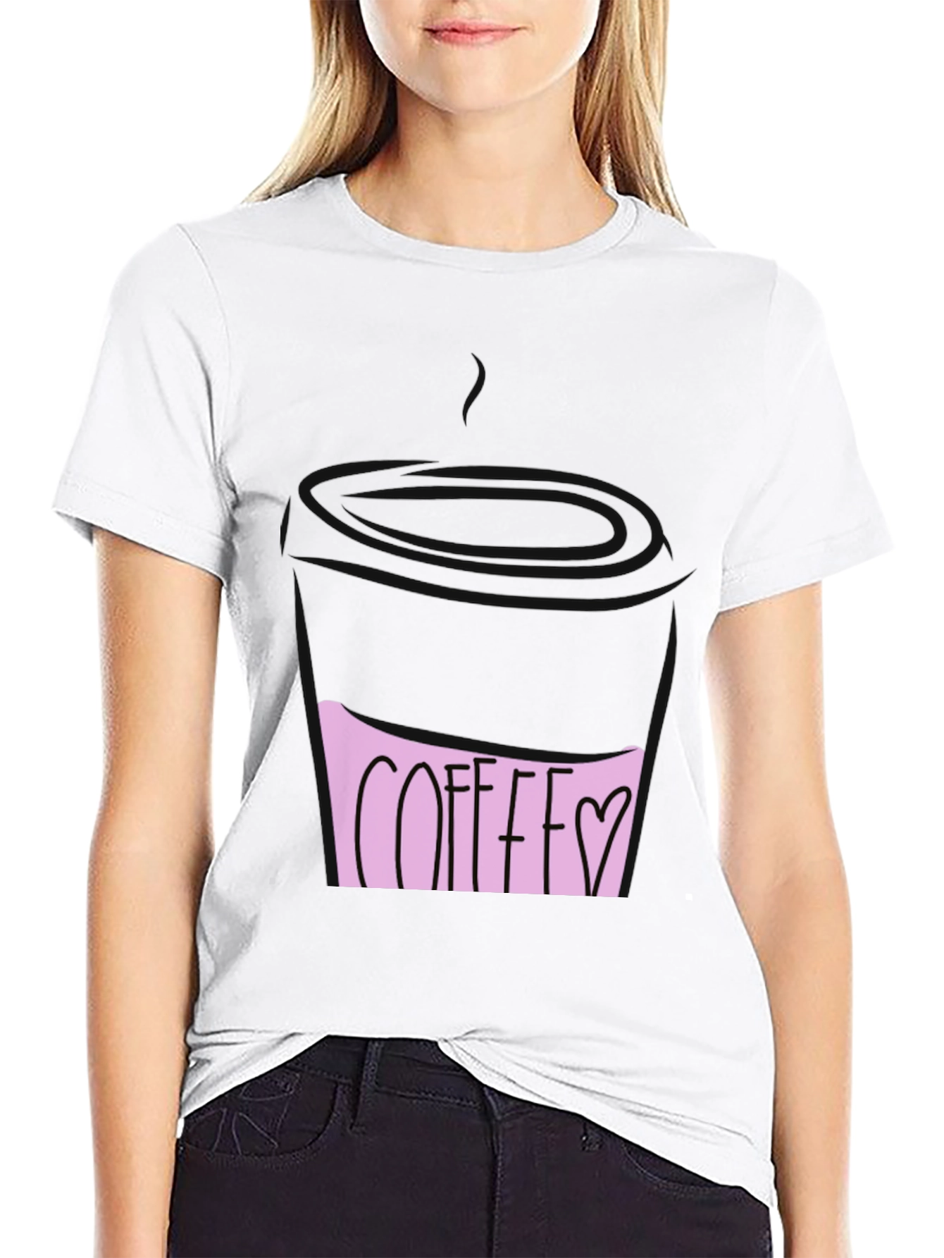 Coffee Love Graphic Tee - Black