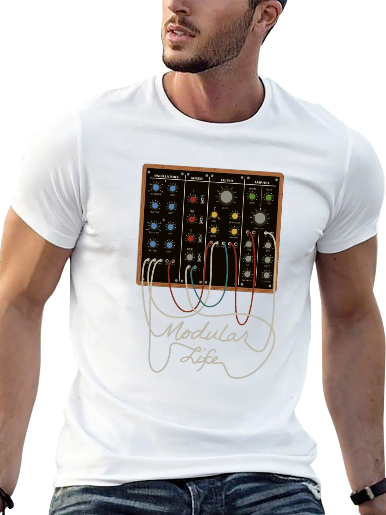 Modular Life T-Shirt - Synth Music Tee