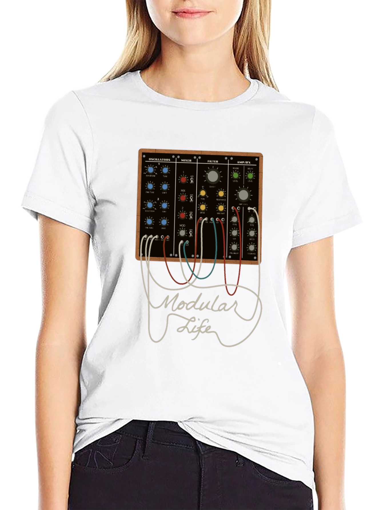 Modular Life T-Shirt - Synth Music Tee